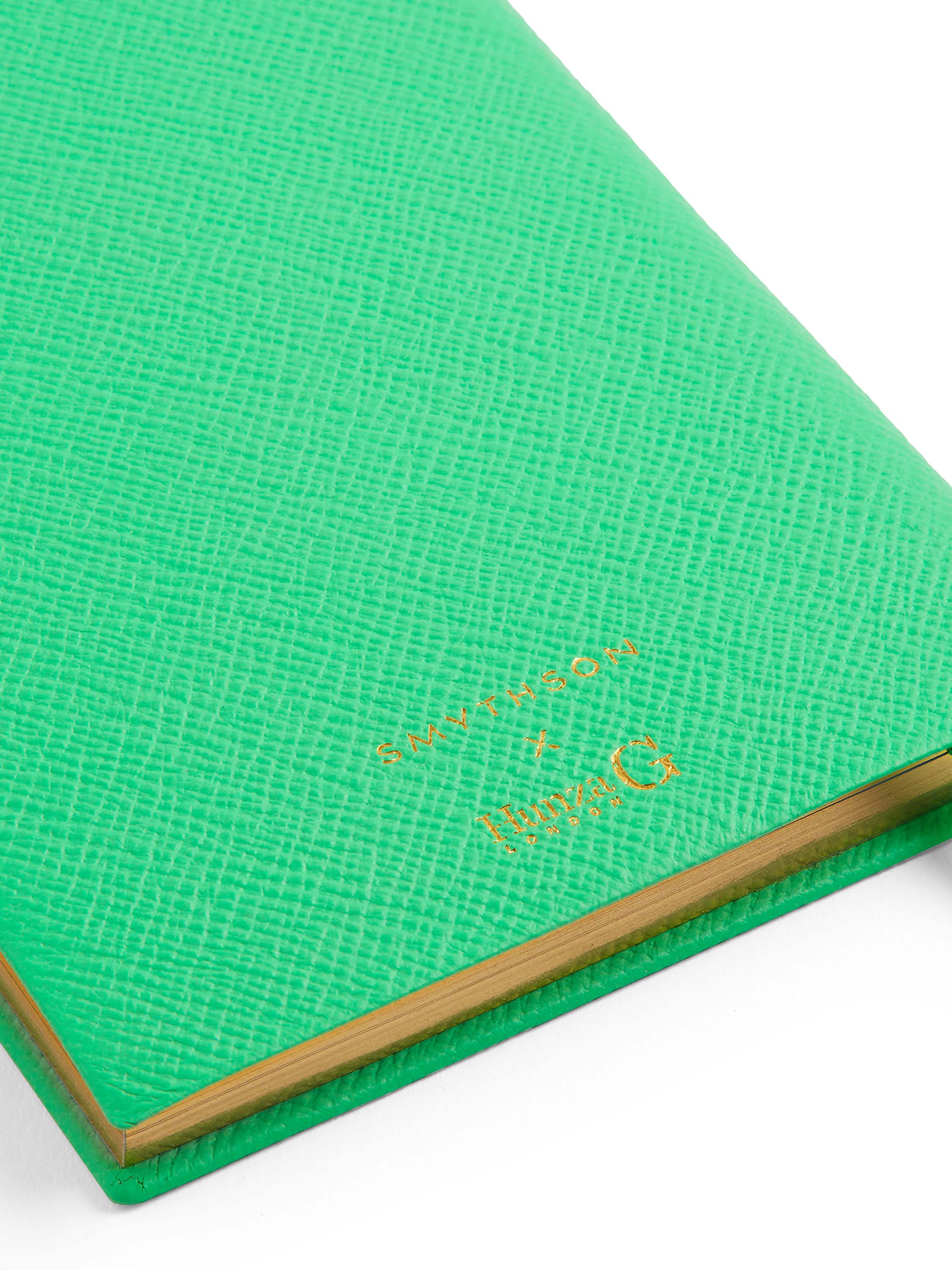 Smythson x Hunza G Chelsea Notebook - Lime