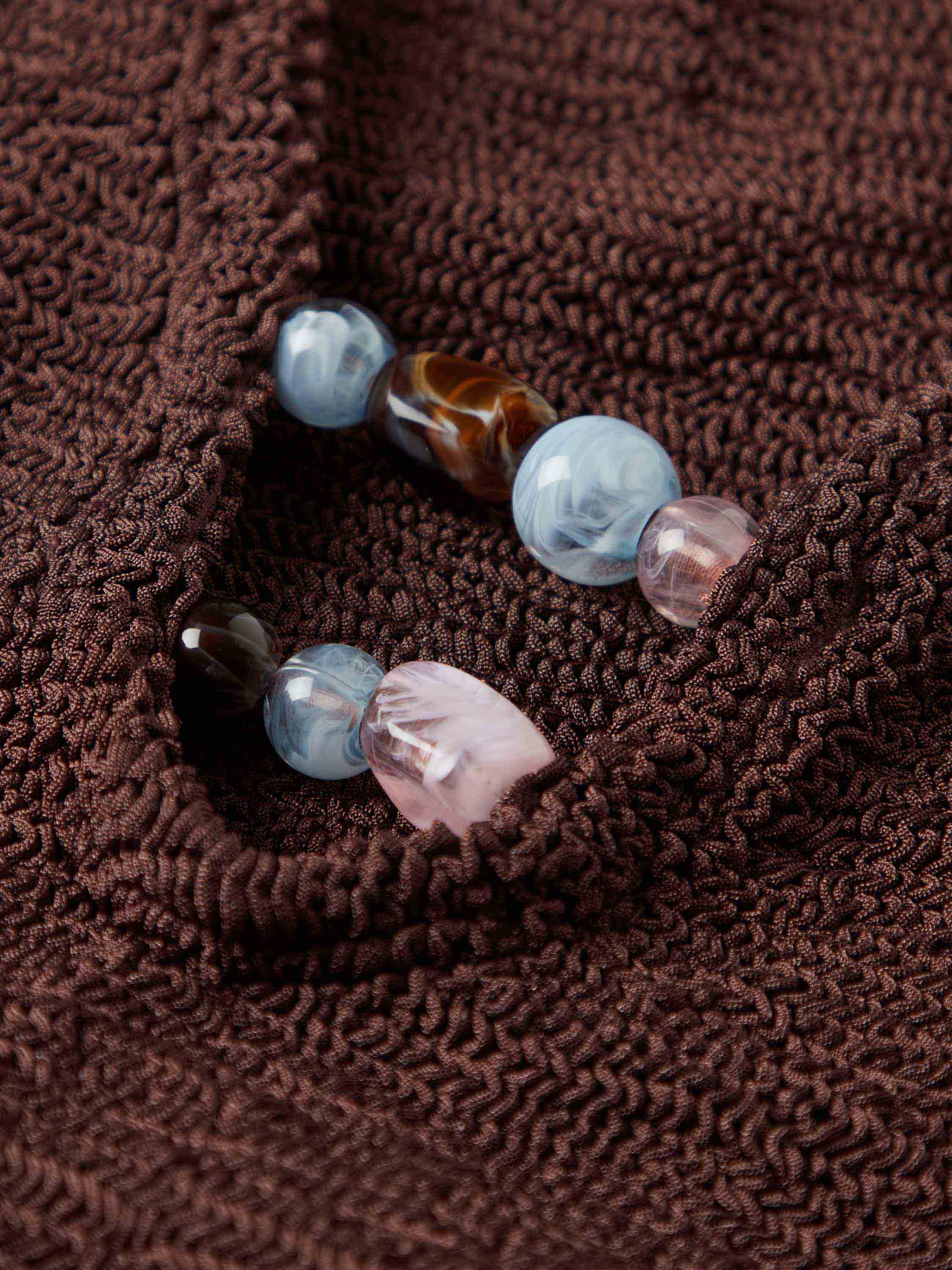 Adriana Beaded Swim - Metallic Chocolate