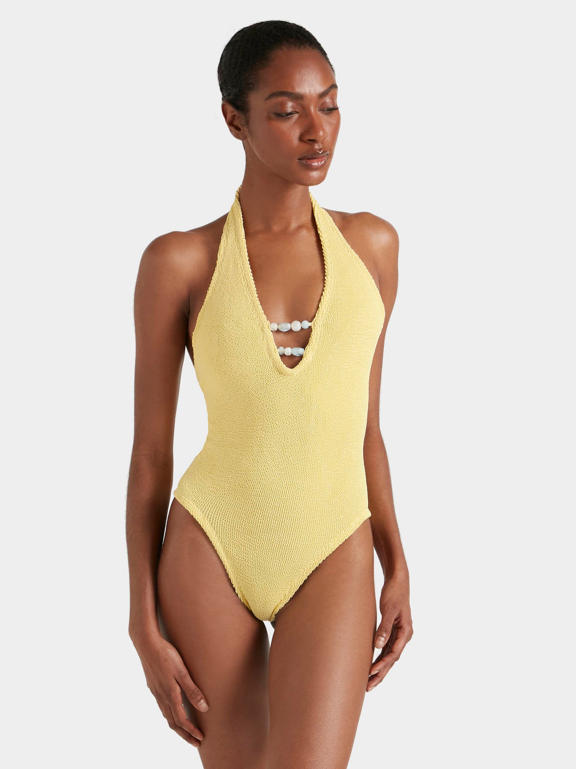 Adriana Beaded Swim - Butter