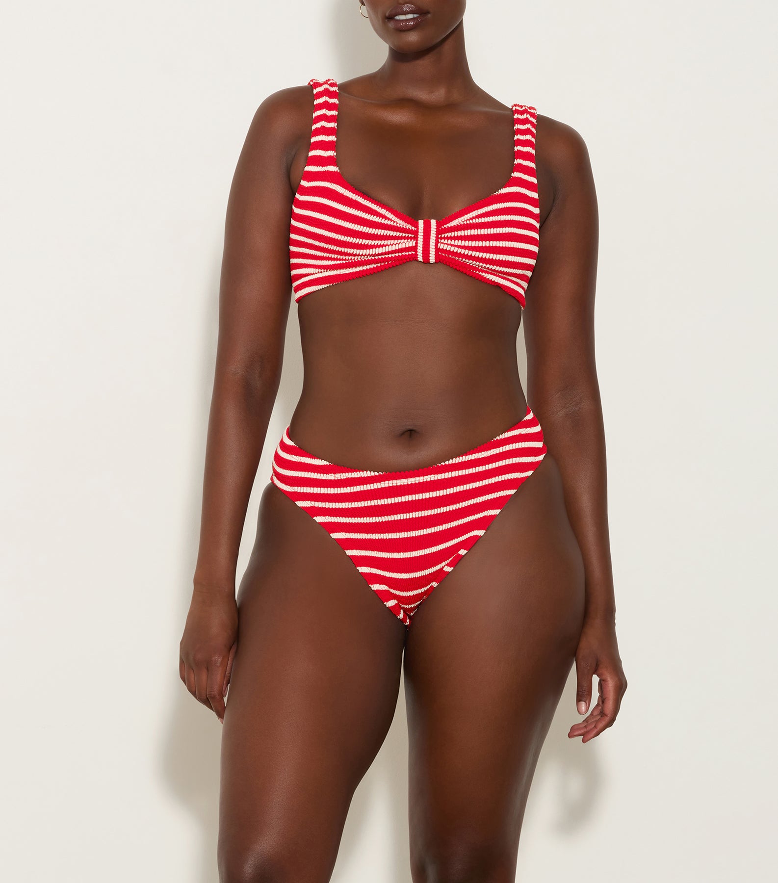 Bonnie Bikini - Red/White Stripe