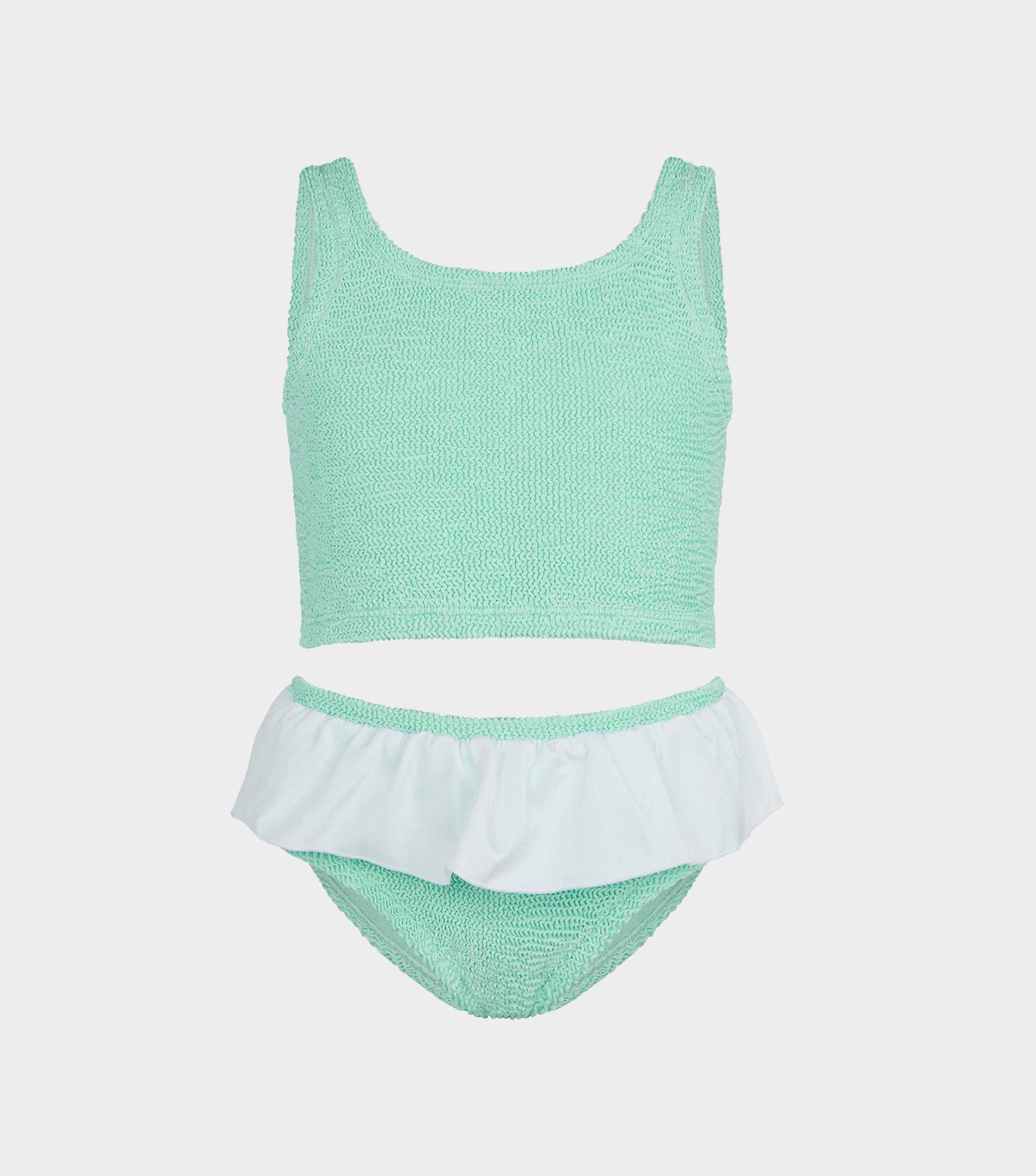 Kids Olive Bikini (Ages 3 to 6) - Metallic Mint