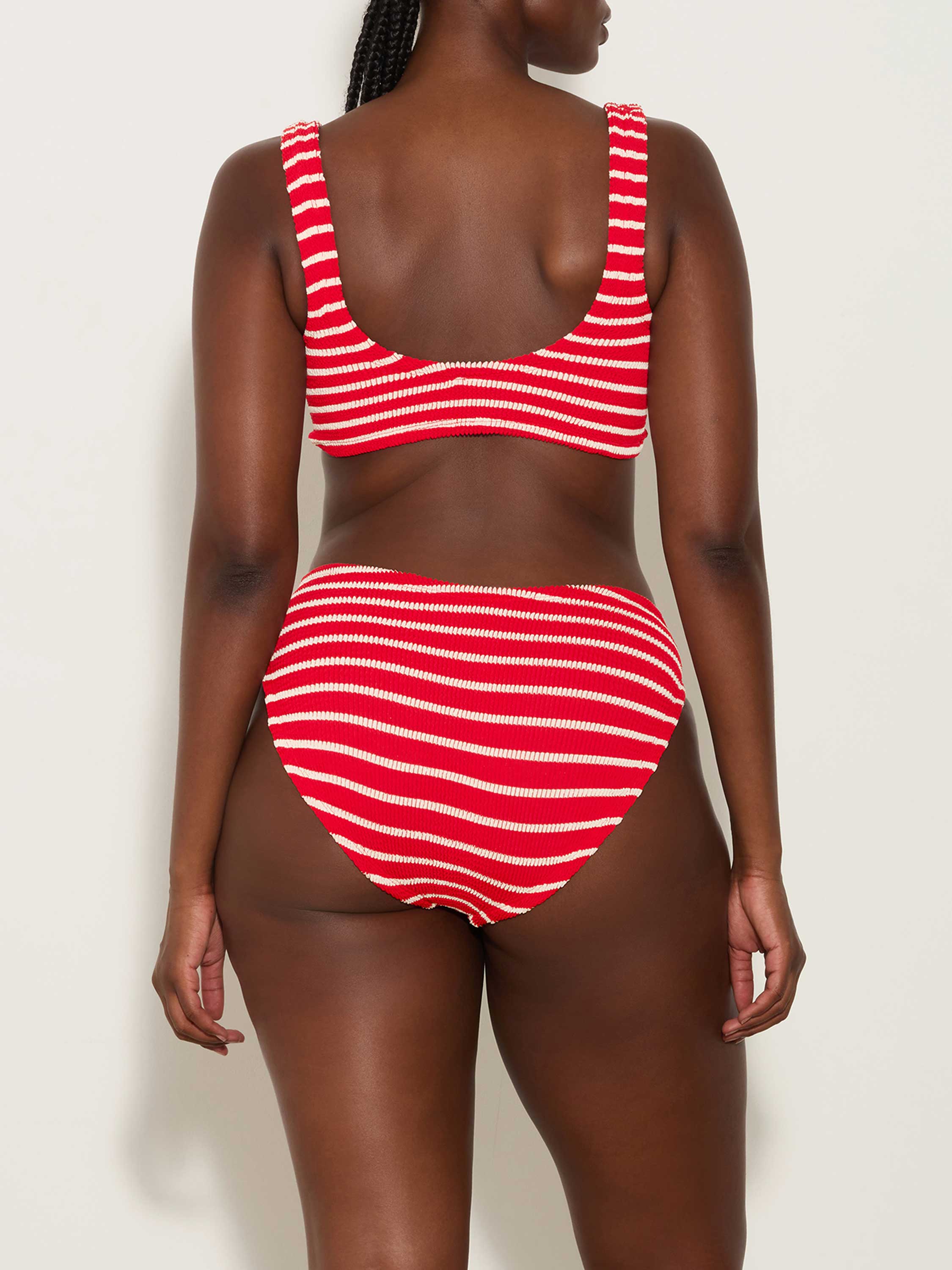 Bonnie Bikini - Red/White Stripe