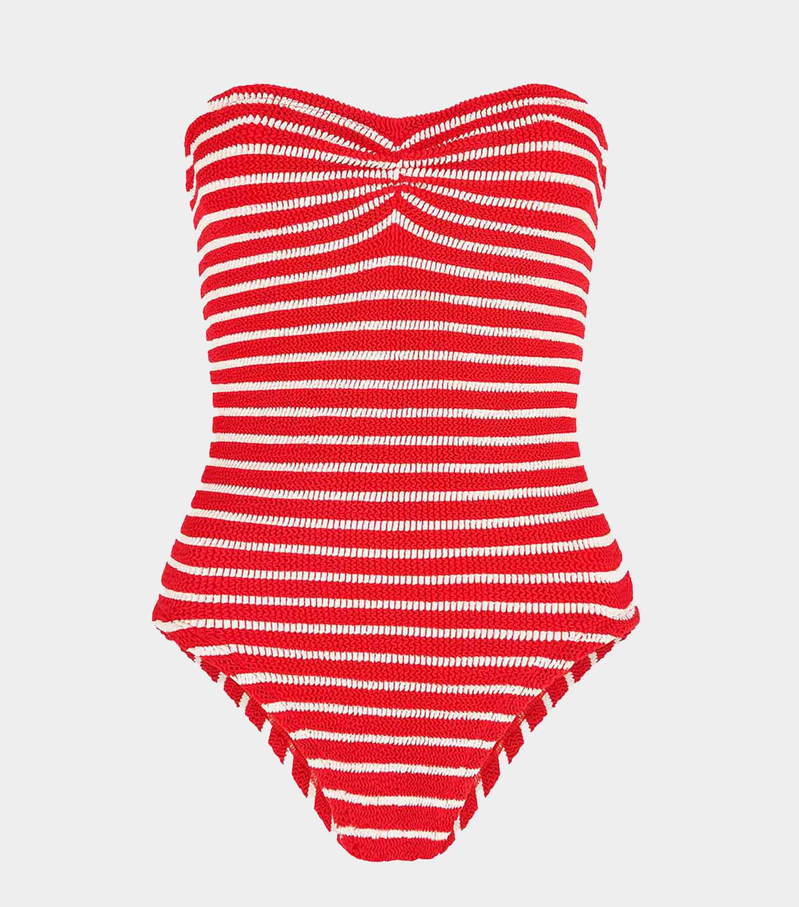 Brooke Swim - Red/White Stripe