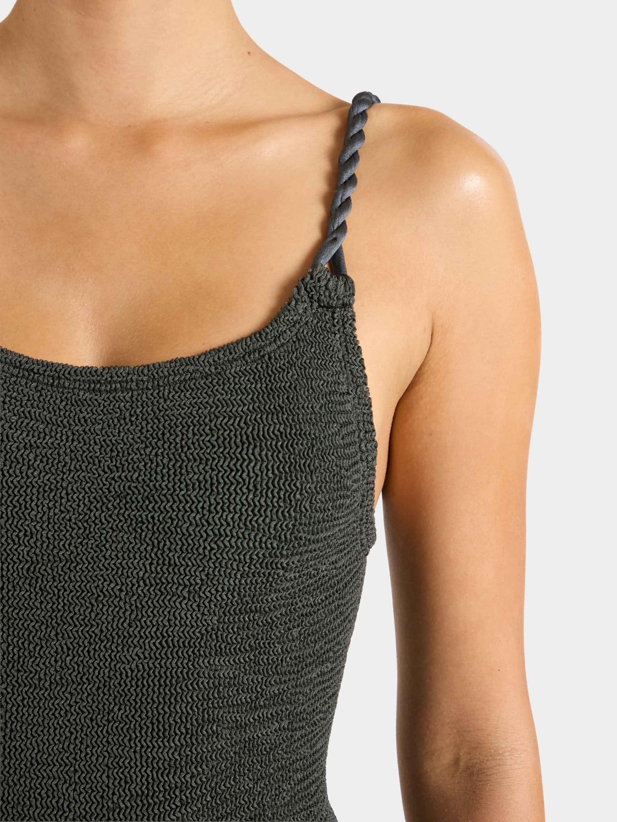 Camille Swim - Metallic Graphite