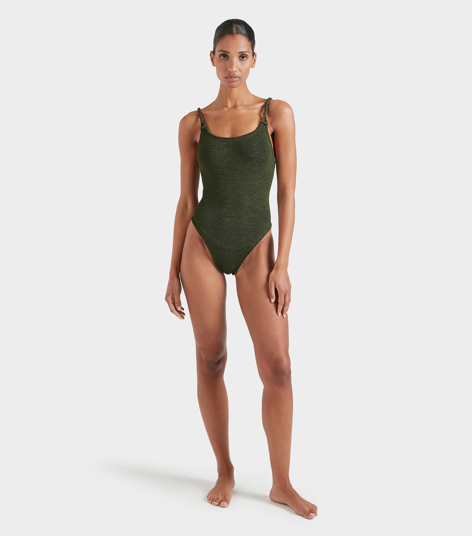 Camille Swim - Metallic Khaki