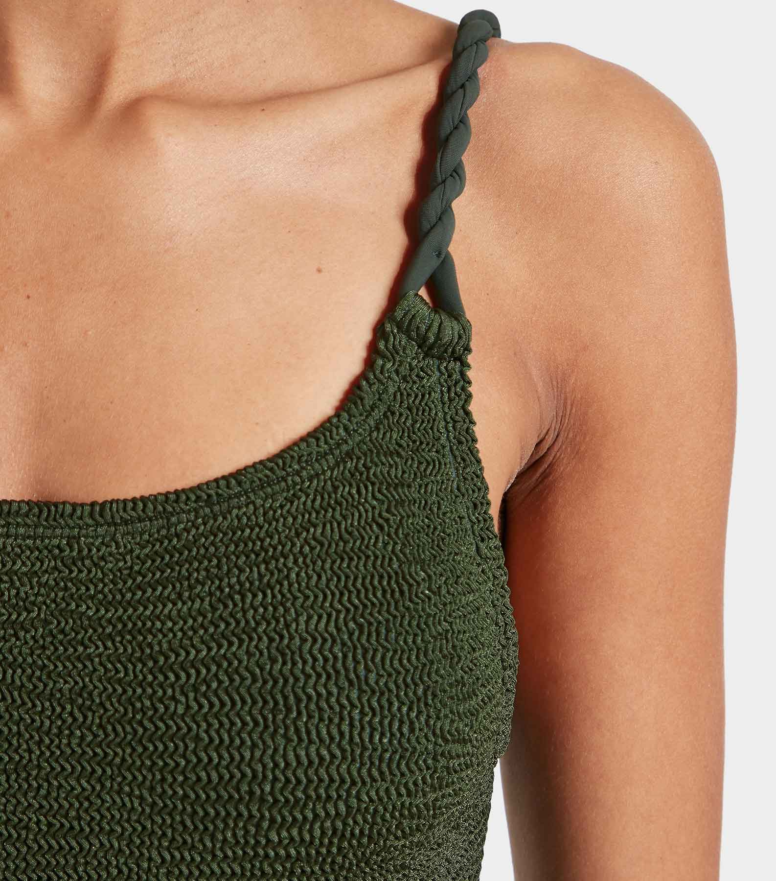 Camille Swim - Metallic Khaki