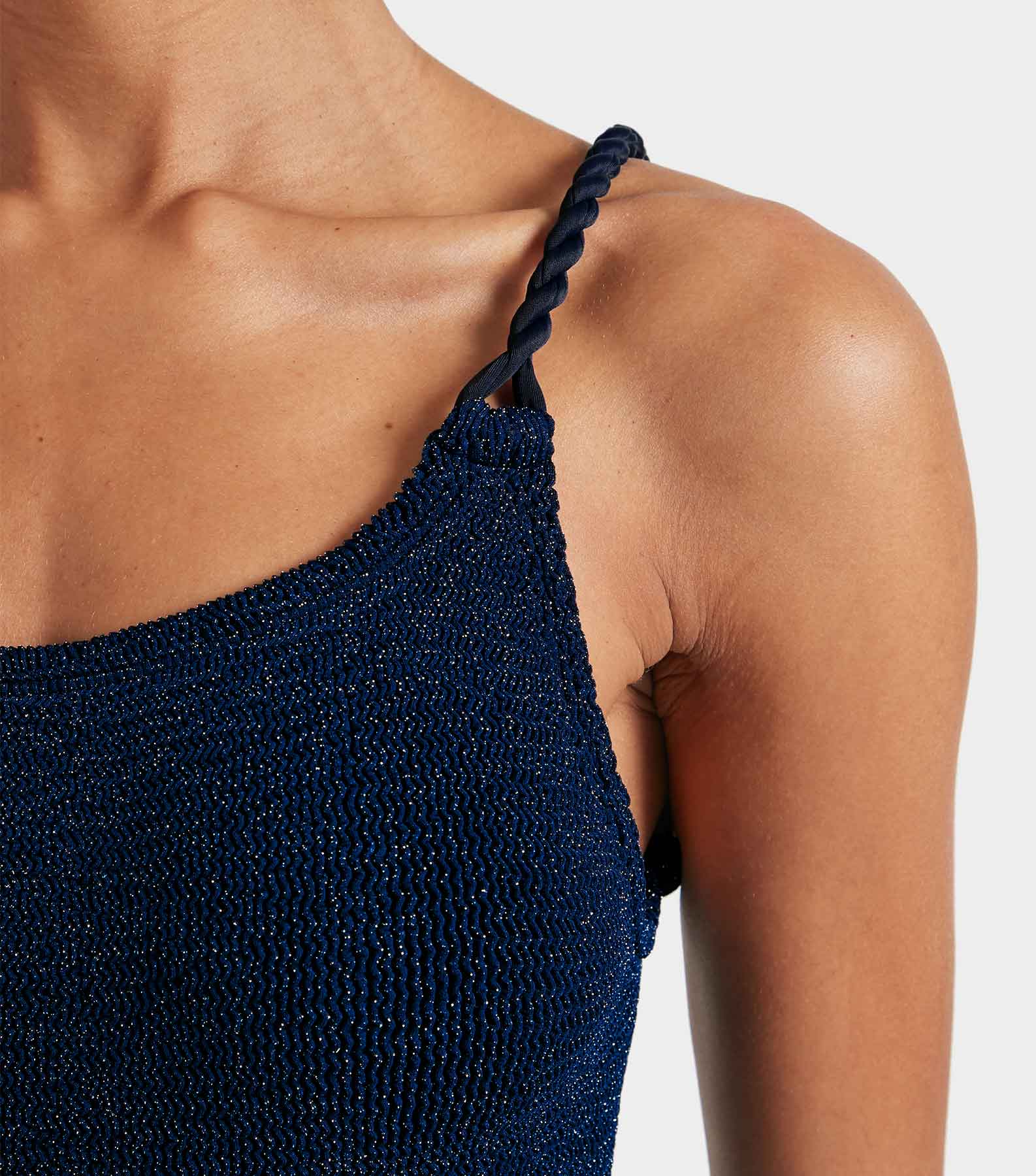 Camille Swim - Navy/Silver