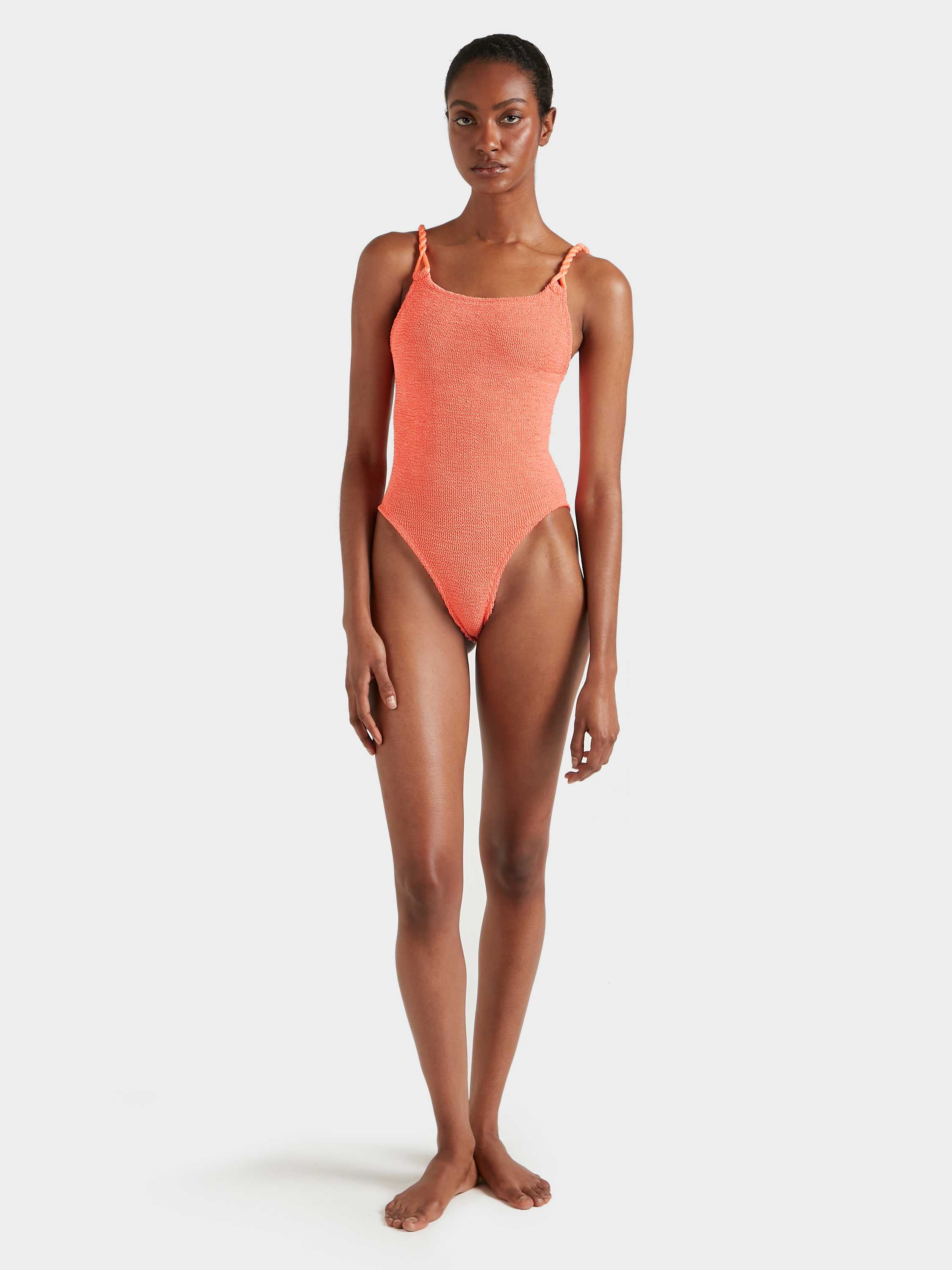 For La Samanna, A Belmond Hotel Camille Swim - Metallic Coral