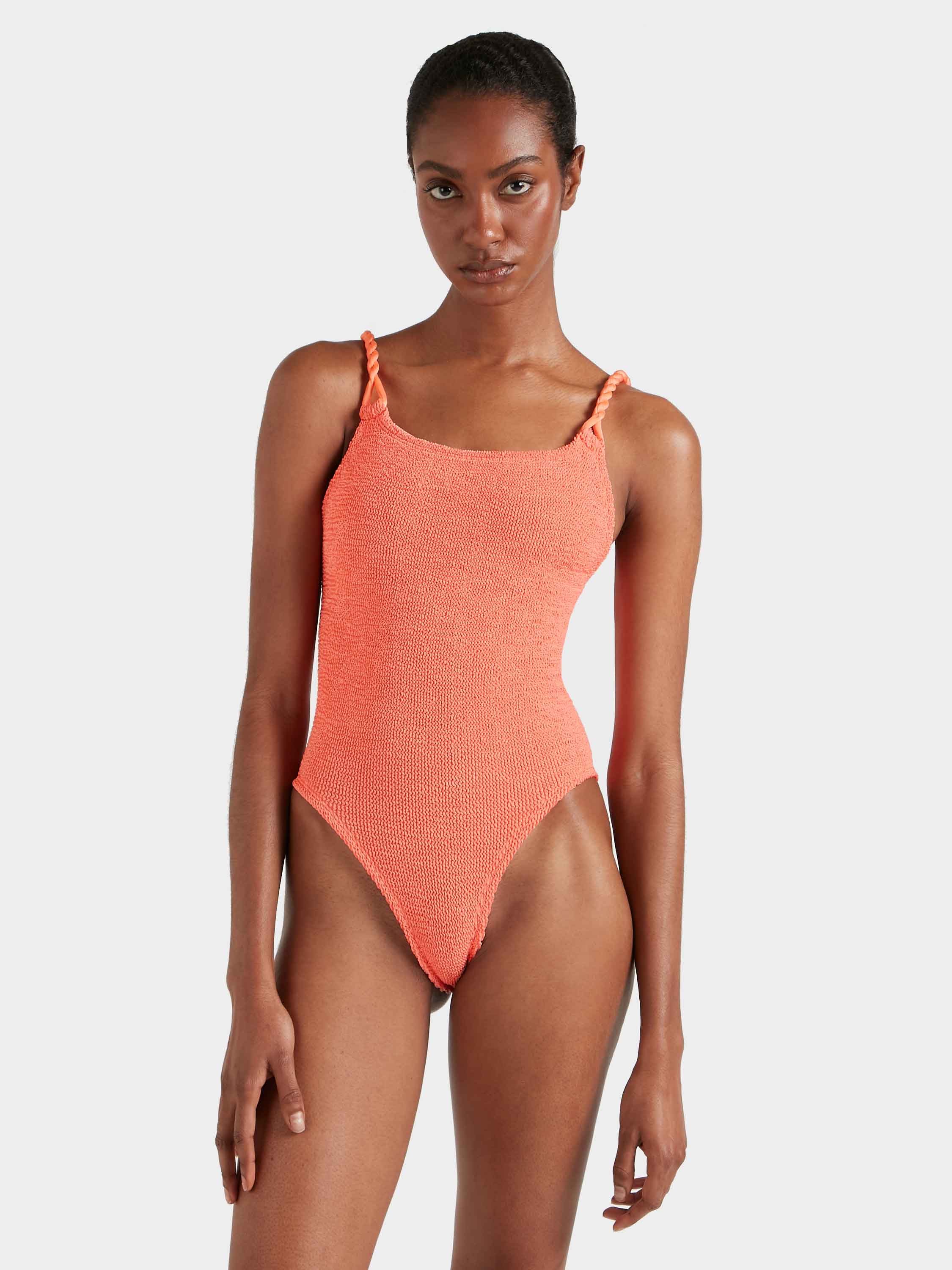 Camille Swim - Metallic Coral