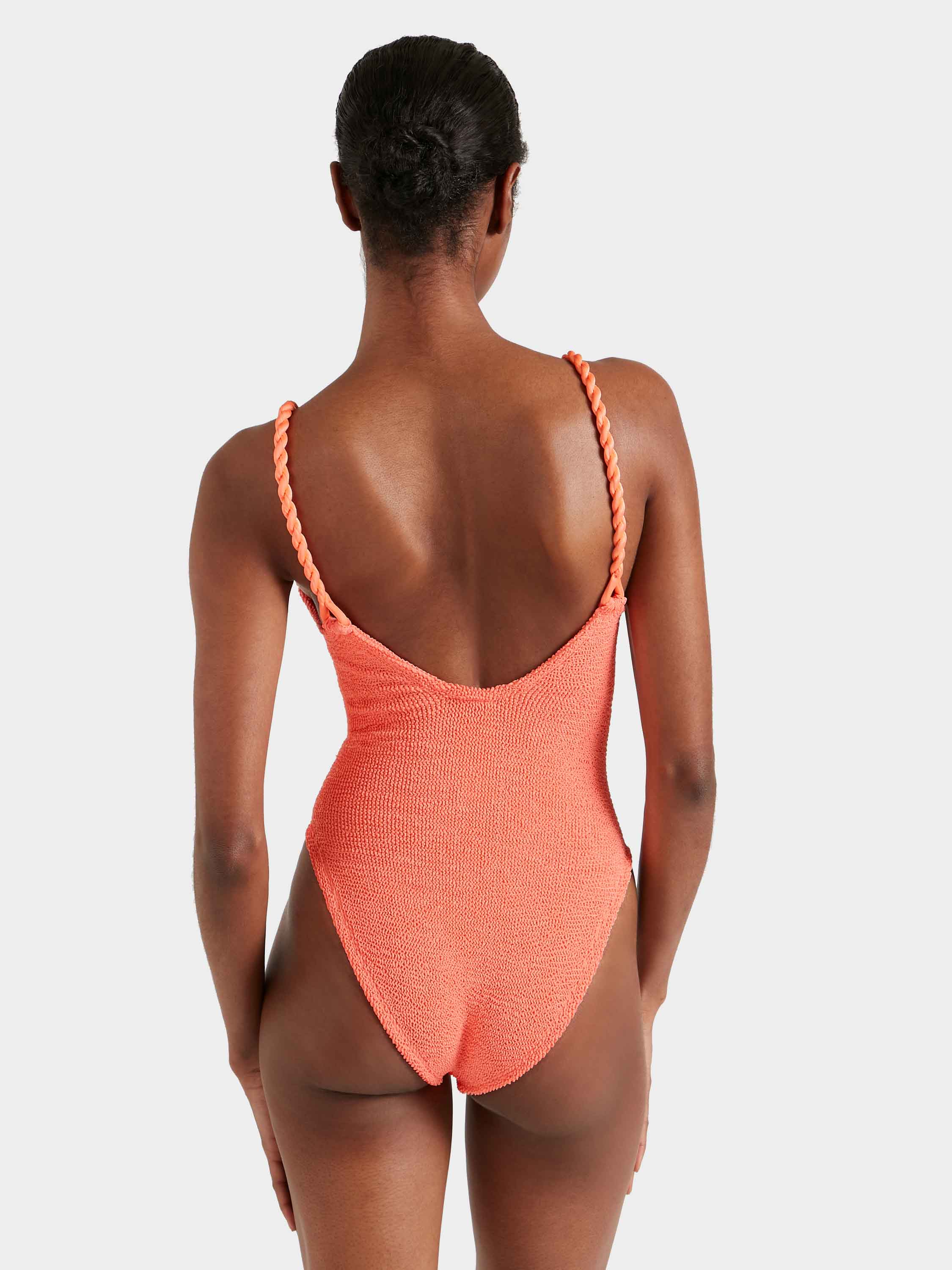 For La Samanna, A Belmond Hotel Camille Swim - Metallic Coral