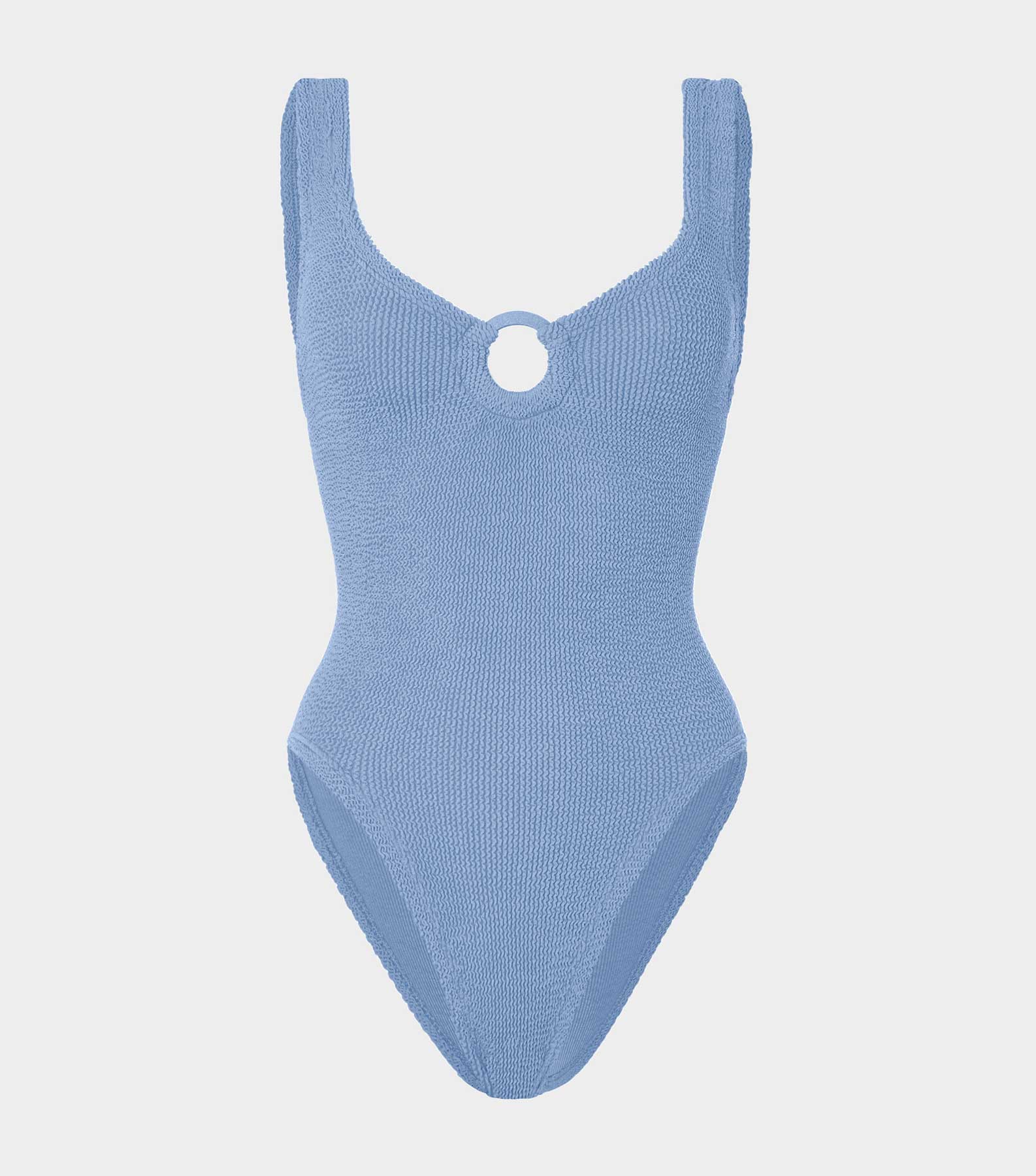 Celine Swim With Tonal Hoops - Cornflower
