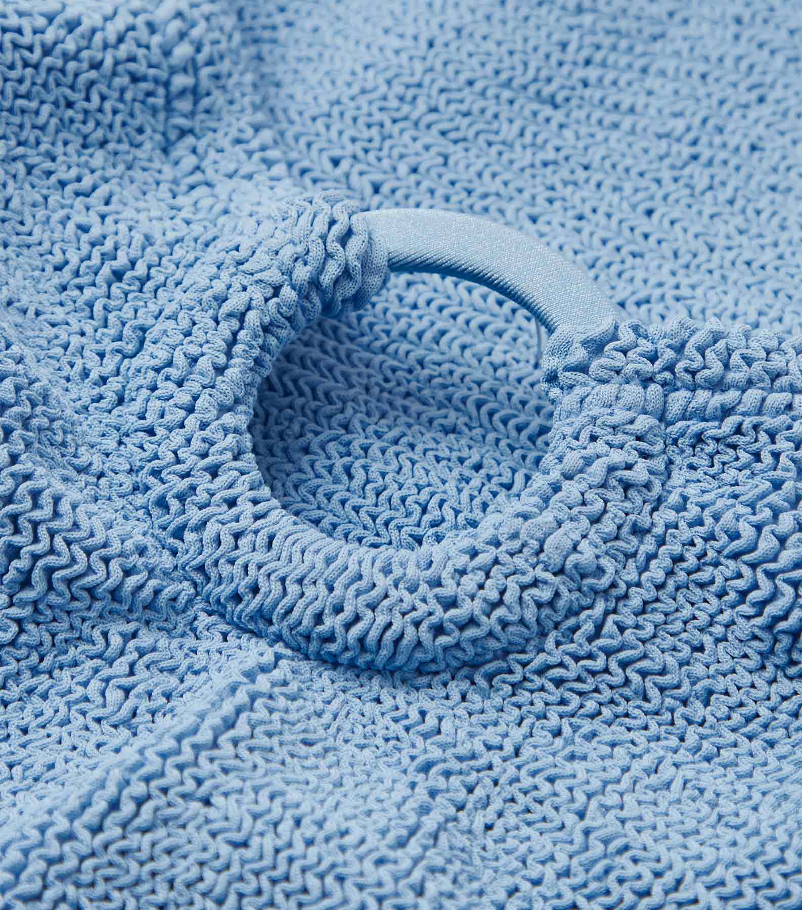 Celine Swim With Tonal Hoops - Cornflower
