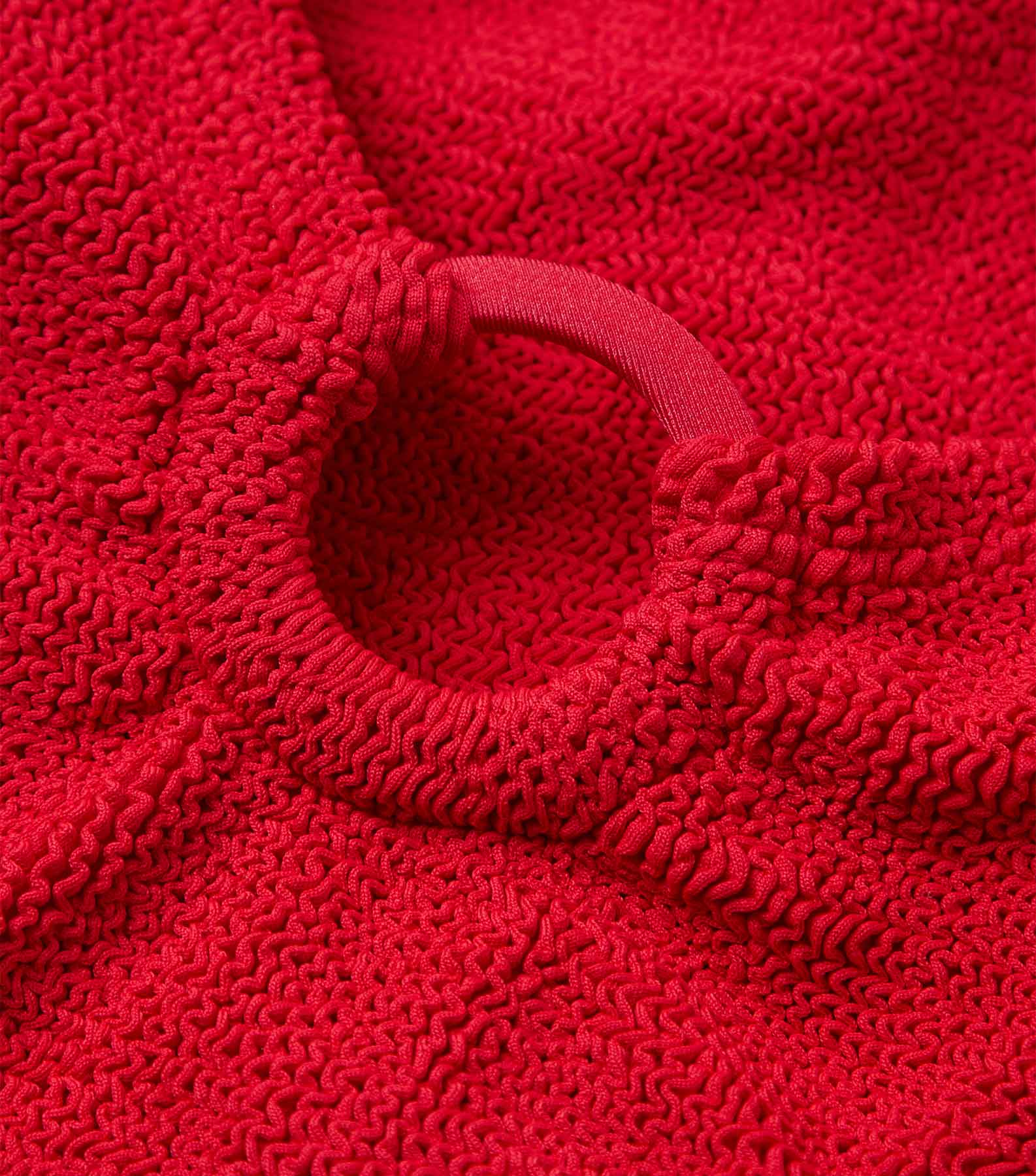 Celine Swim With Tonal Hoops - Red