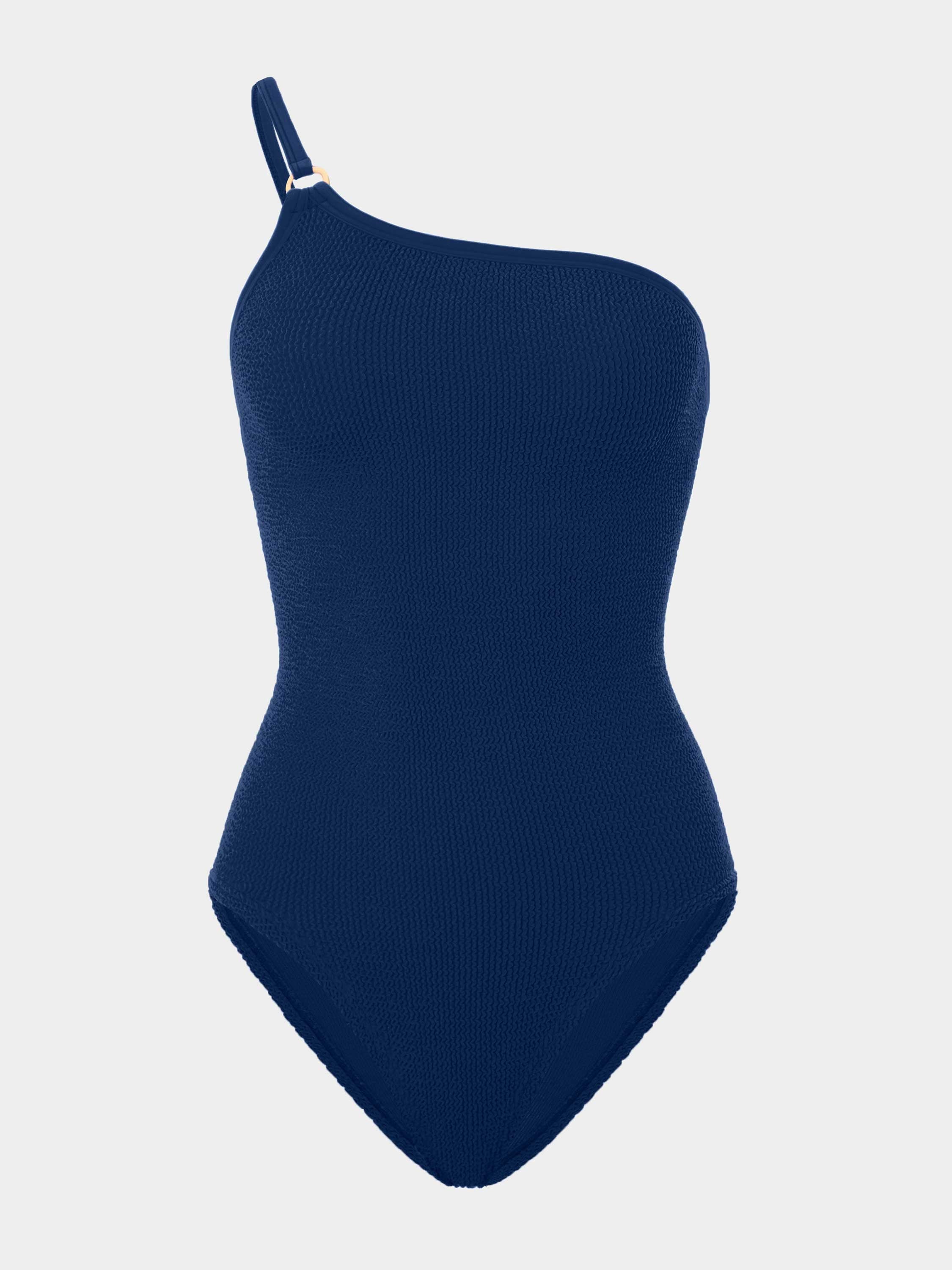 Clara With Gold Hoop Swim - Navy