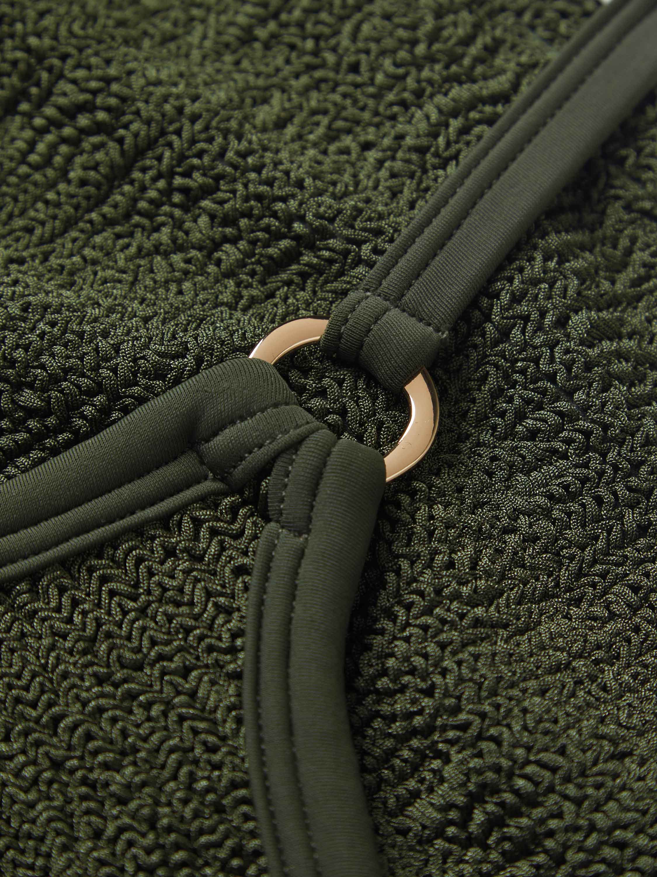 Iris With Gold Hoops - Metallic Khaki