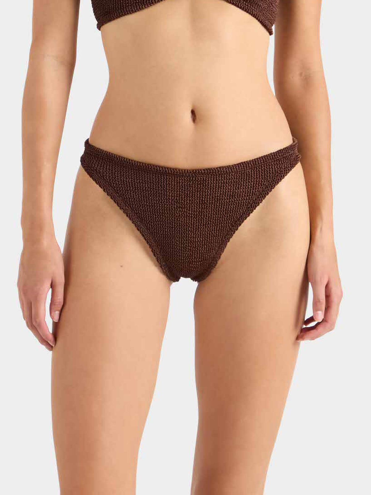 Classic Bikini Bottom - Metallic Chocolate