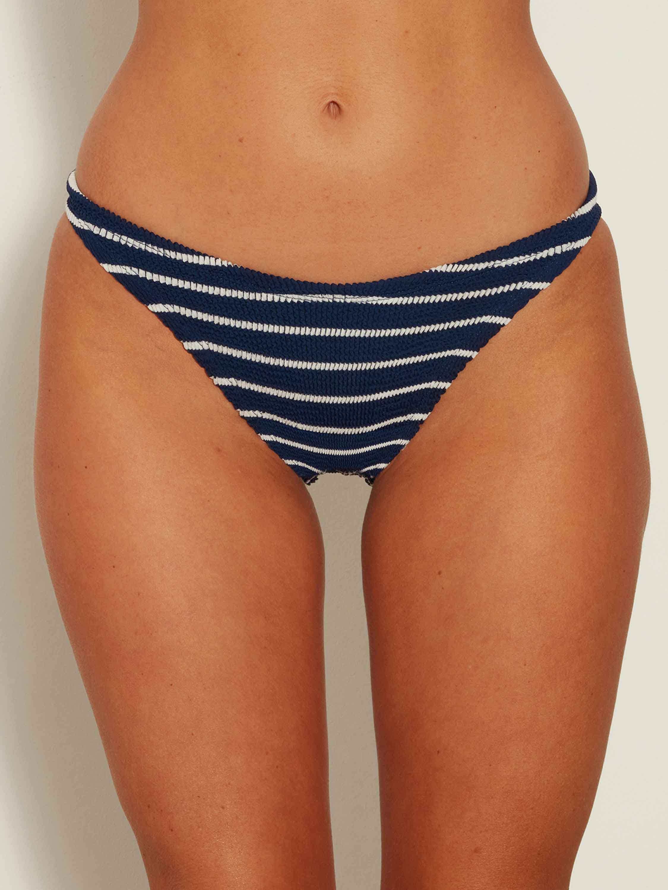 Classic Bikini Bottom - Navy/White Stripe