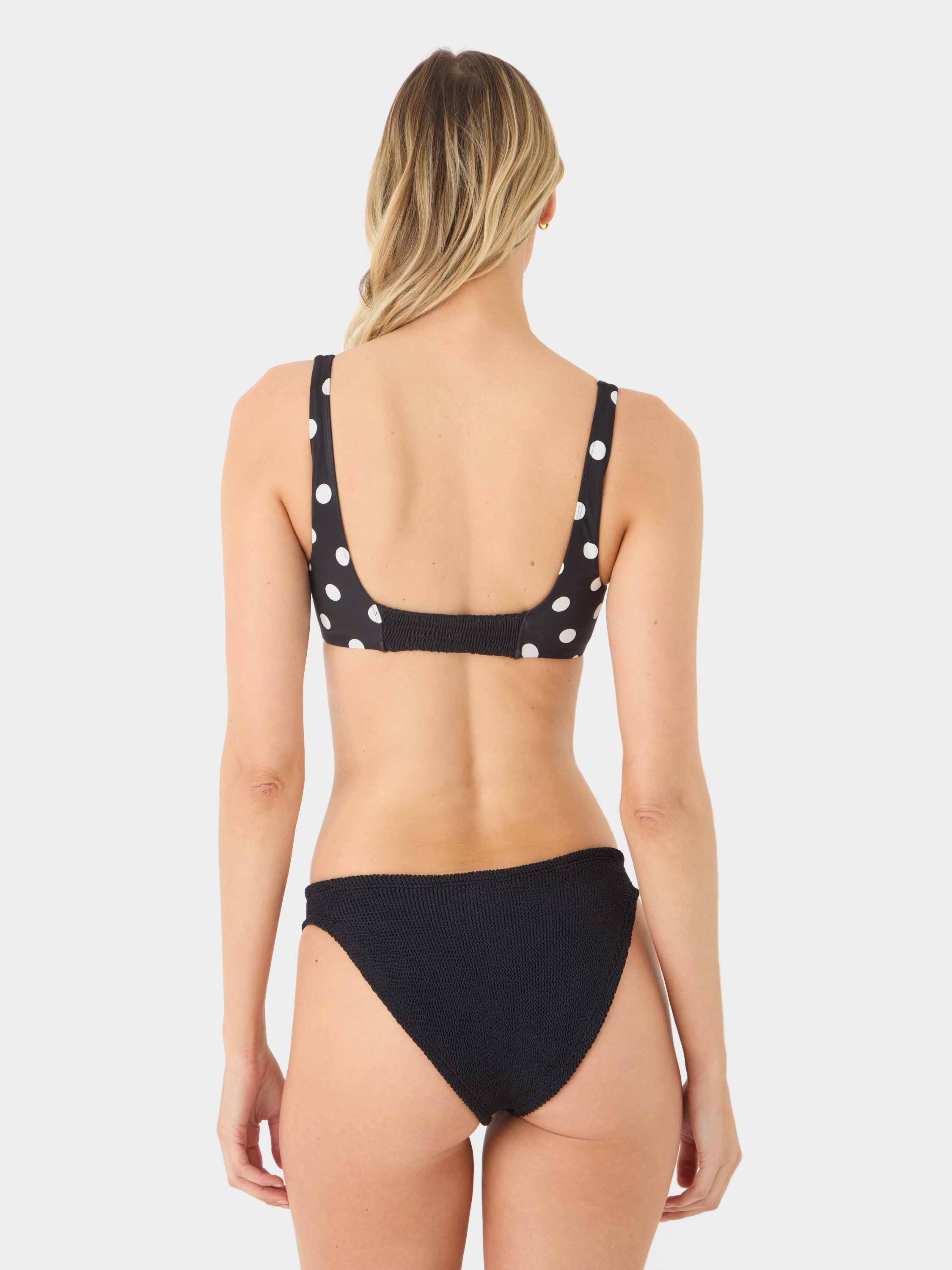 Colette Polka Dot Bikini - Black/Black polka-dot