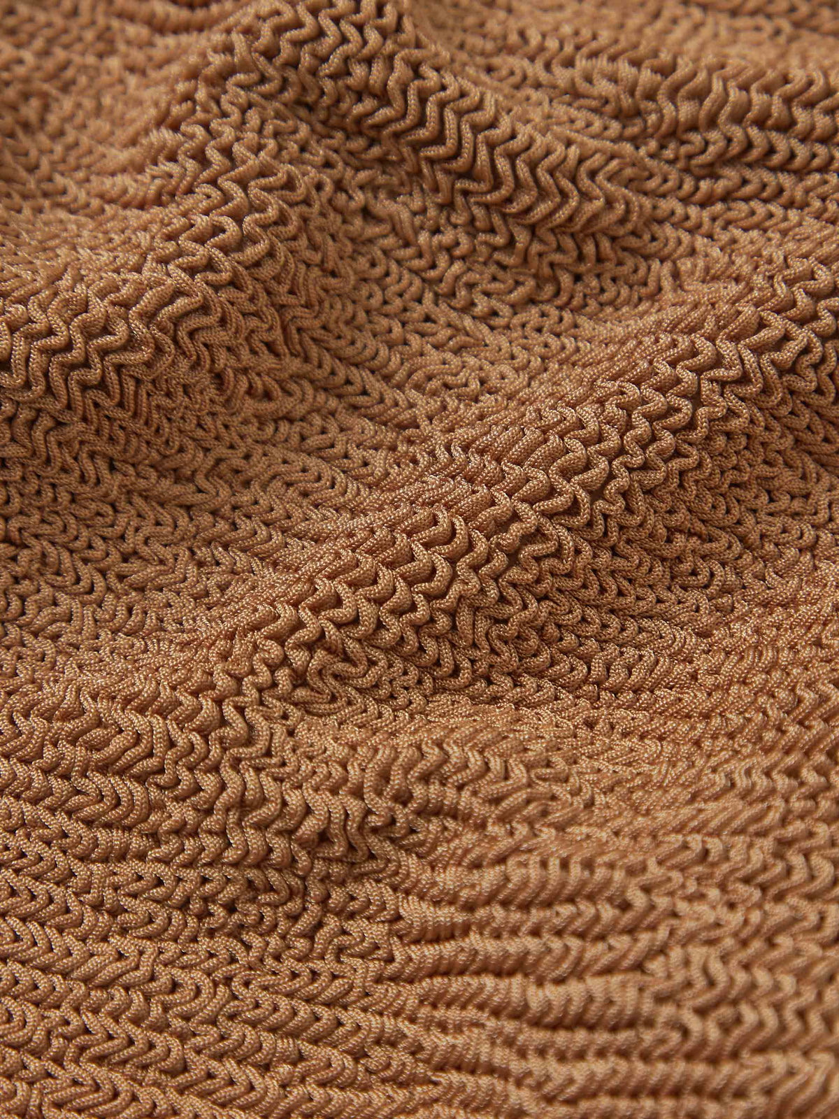 Fabric detail of Metallic Cocoa Patricia bikini