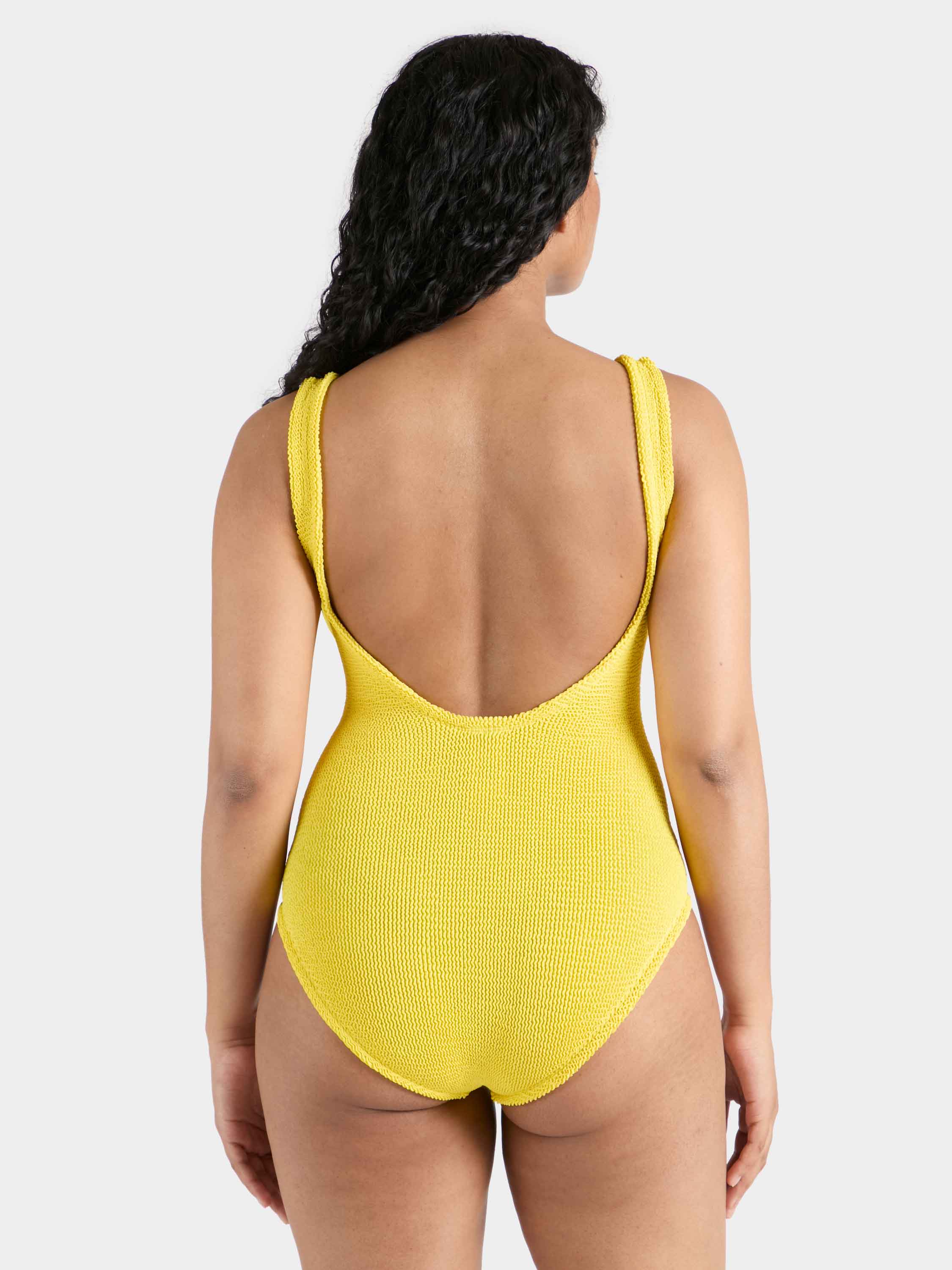 Coverage Square Neck Swim - Sunflower