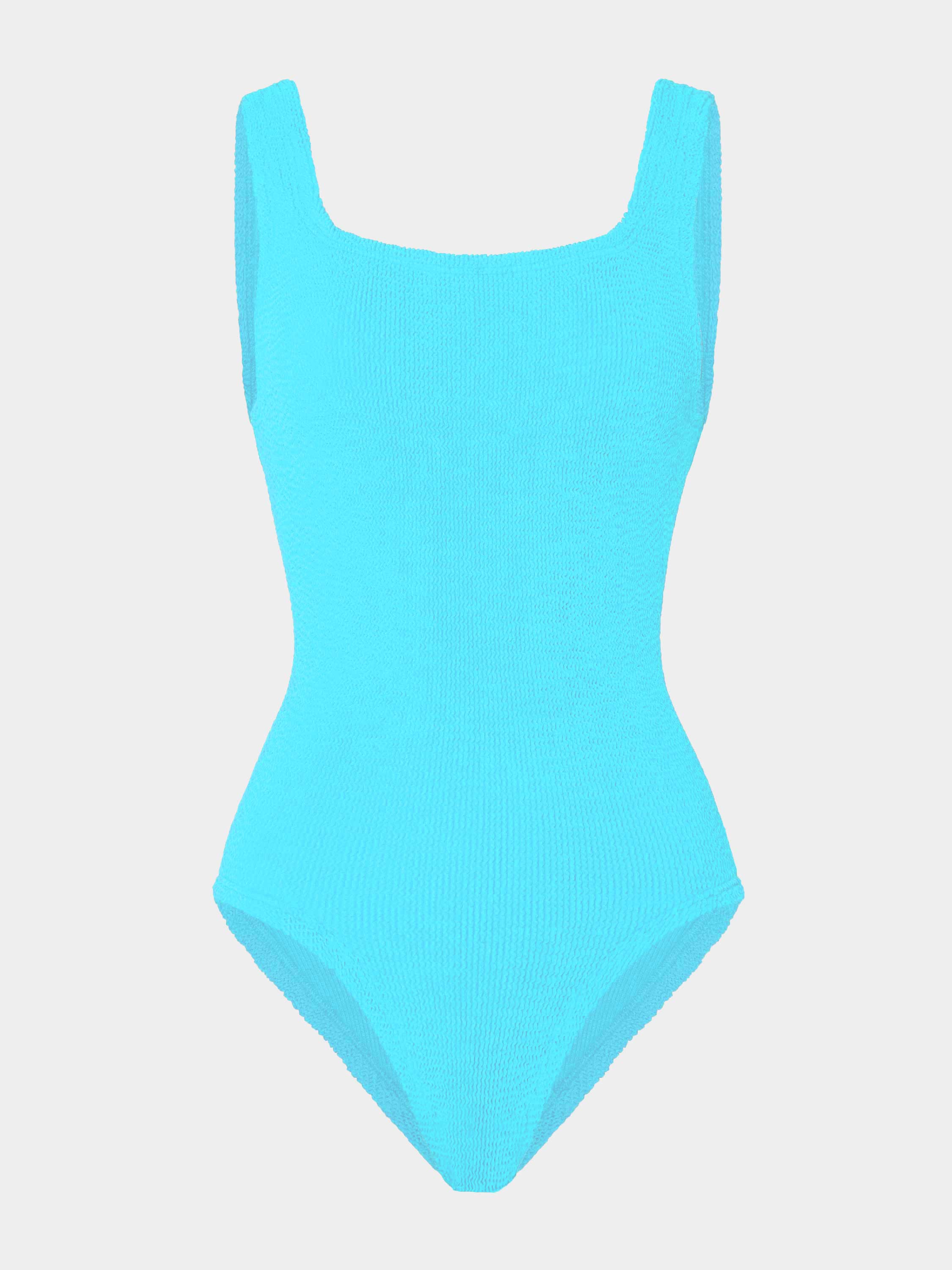 Coverage Square Neck Swim - Aqua
