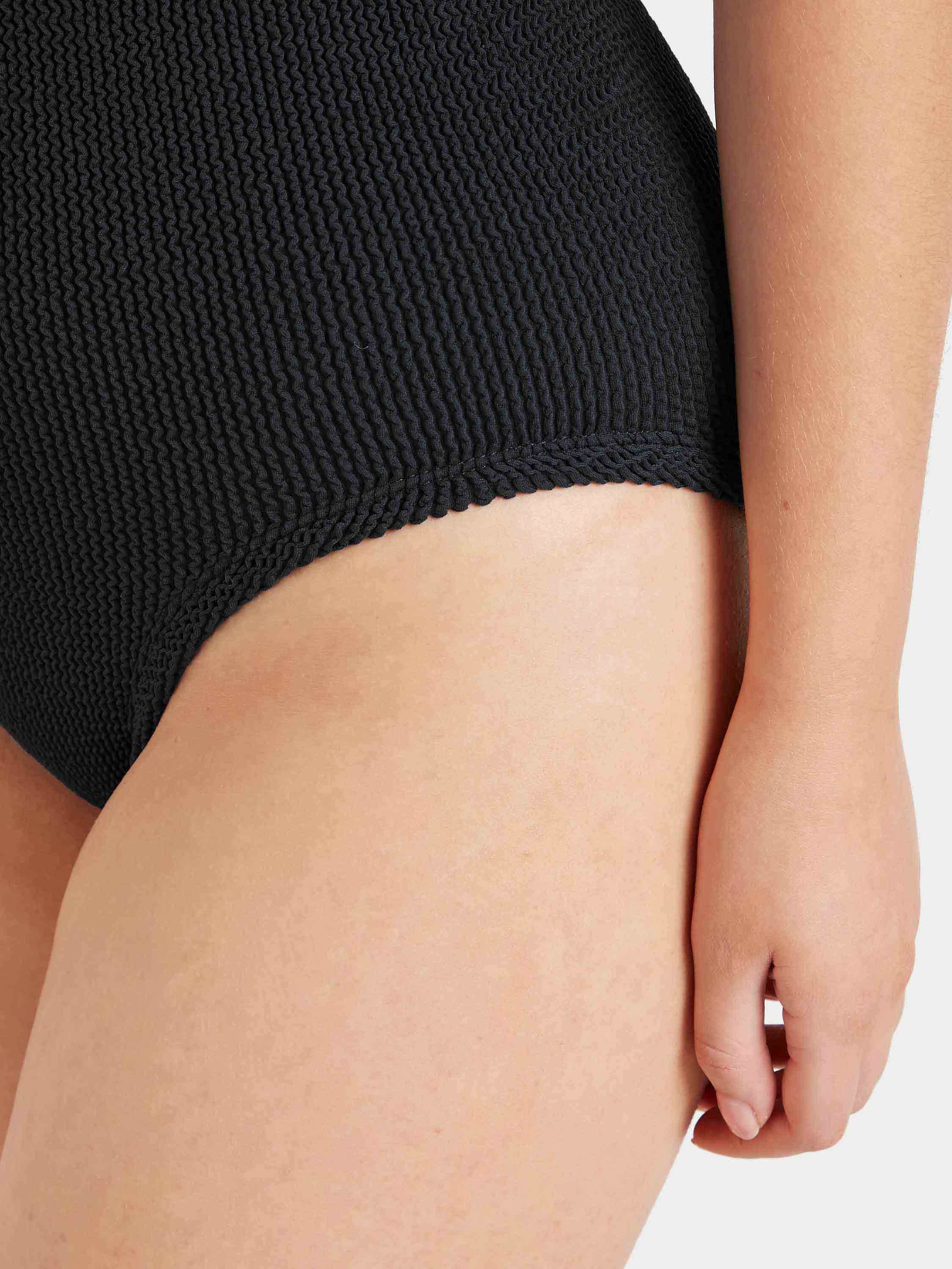 Coverage Square Neck Swim - Black