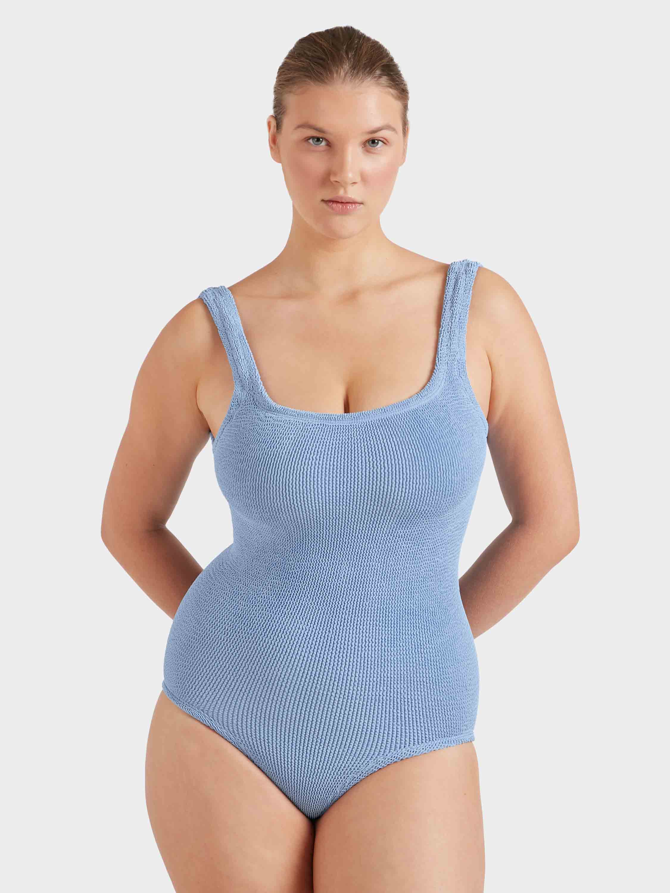 Coverage Square Neck Swim - Cornflower