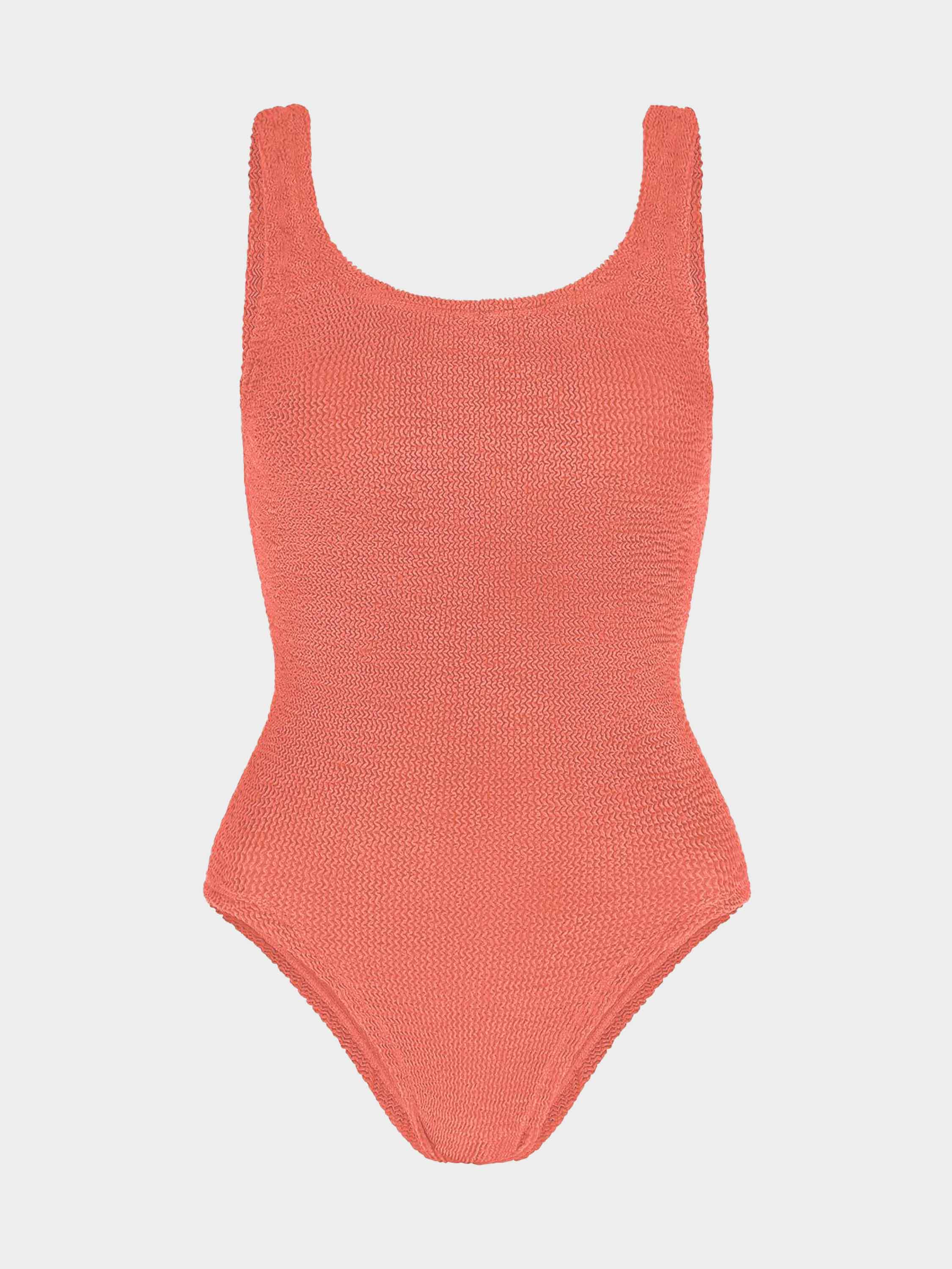 Coverage Square Neck Swim - Metallic Coral