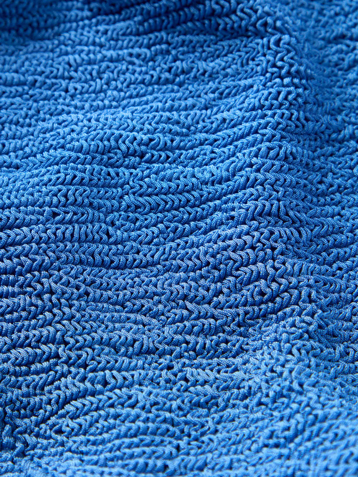 Square Neck Swim - Metallic Denim