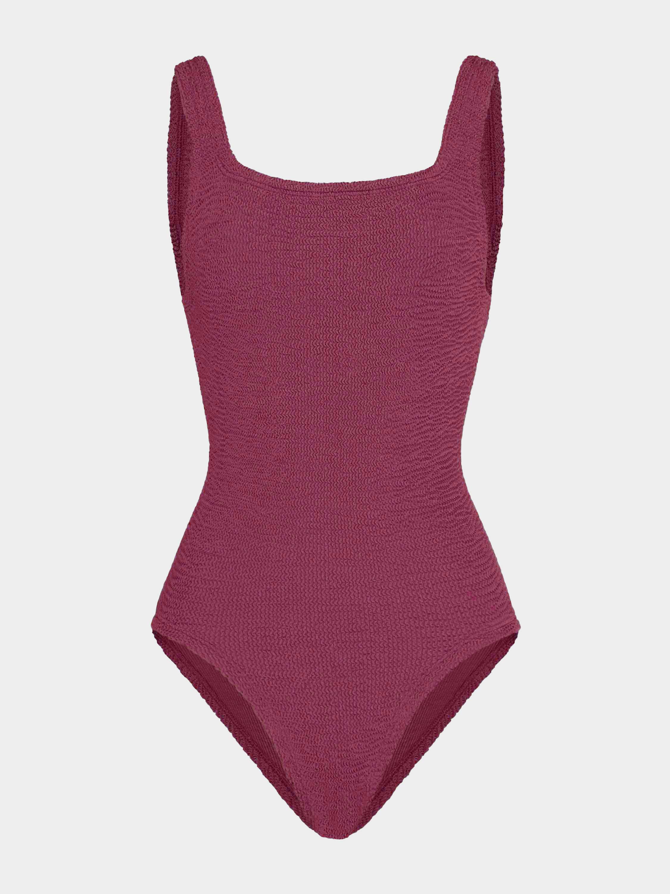 Coverage Square Neck Swim - Metallic Grape