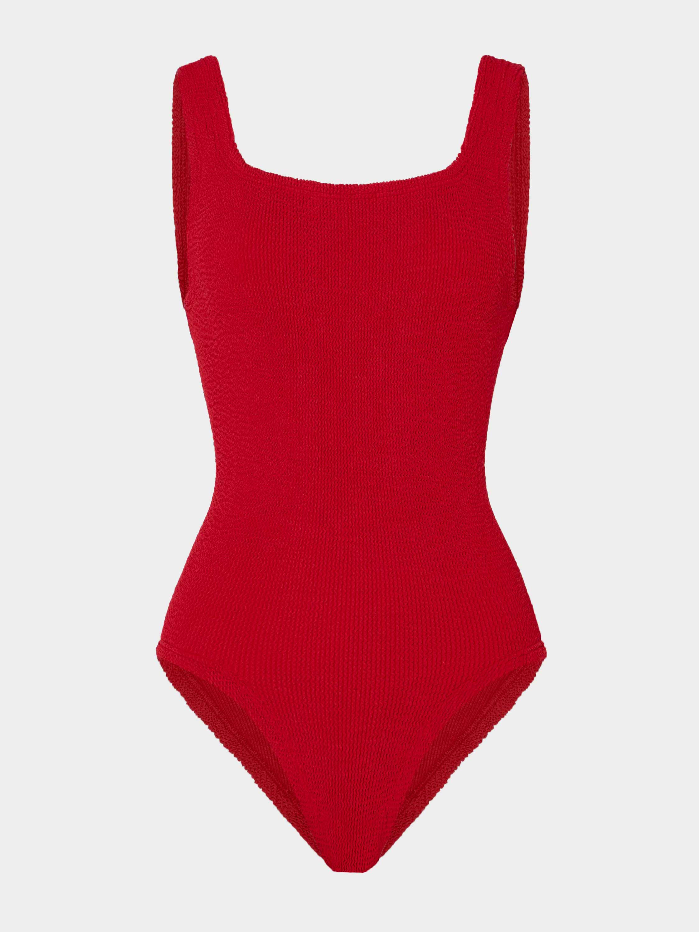 Coverage Square Neck Swim - Red