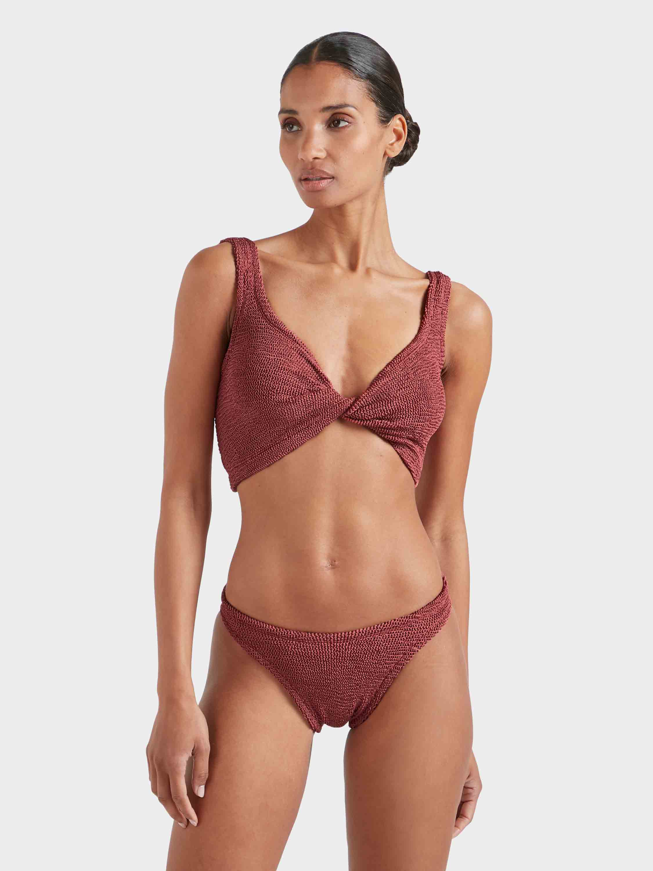 Coverage Juno Bikini - Metallic Rosewood