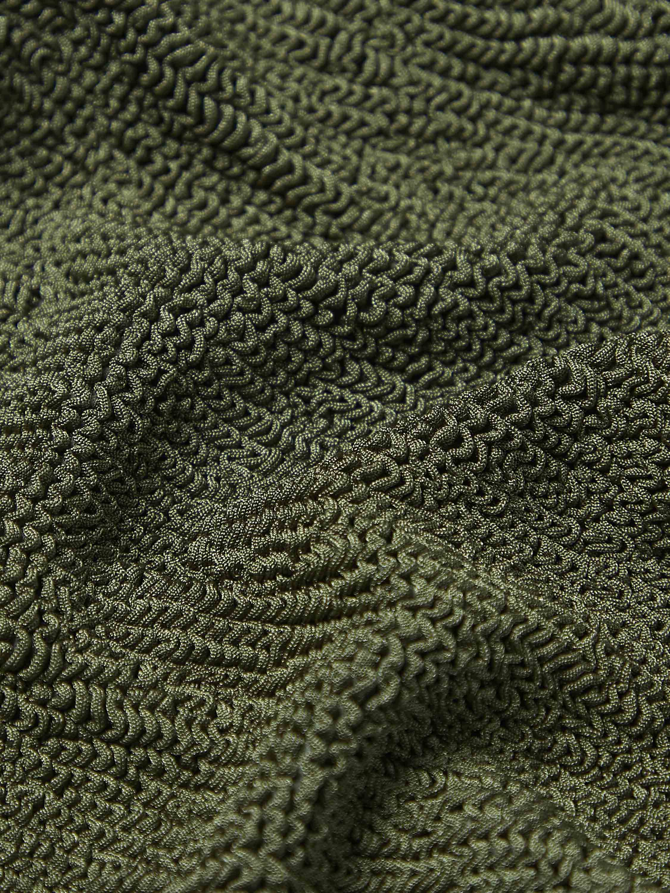 Coverage Square Neck Swim - Metallic Khaki