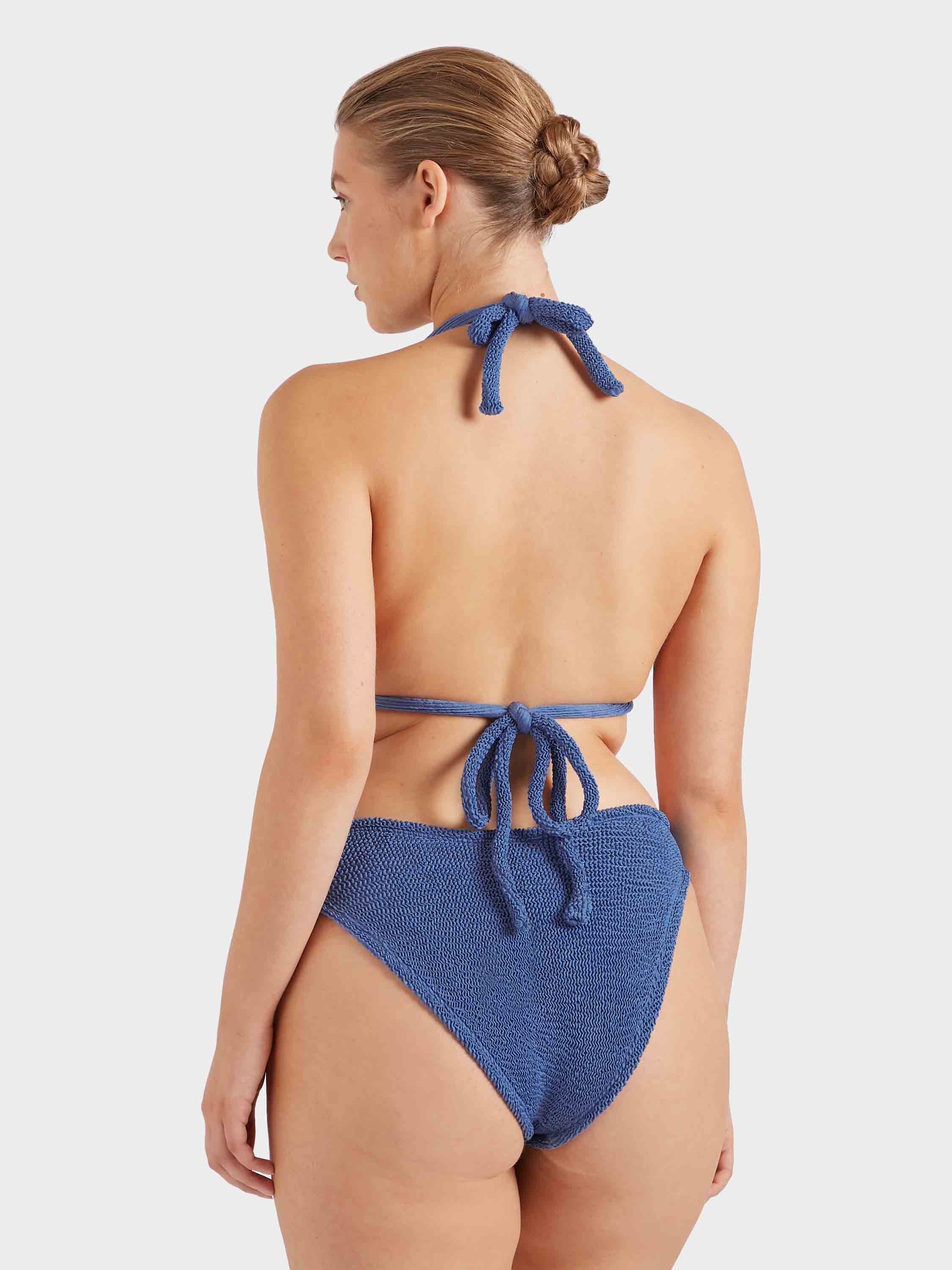 Coverage Tammy Bikini - Metallic Denim