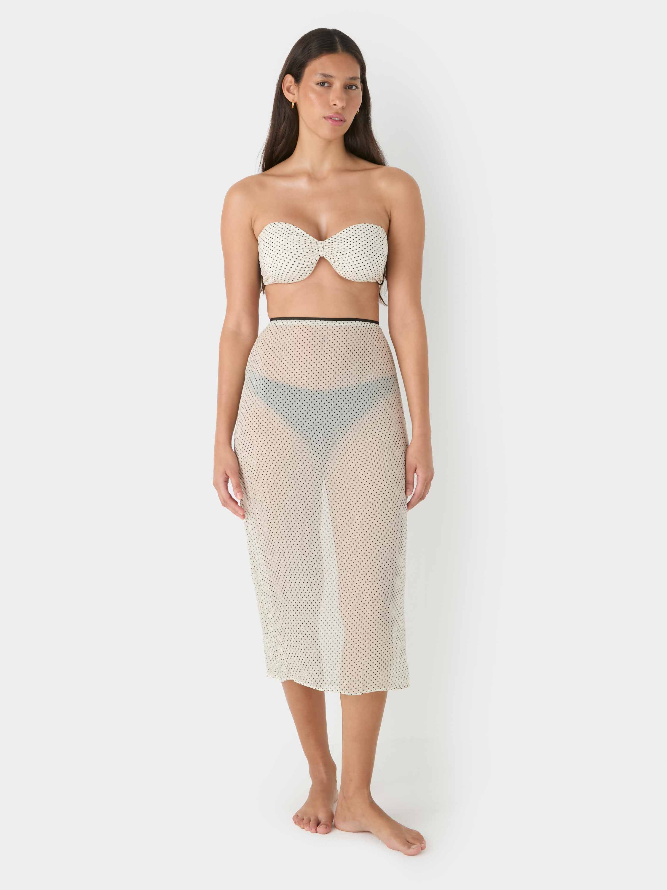 Delphine Polka Dot Bikini - Black/Vanilla polka-dot