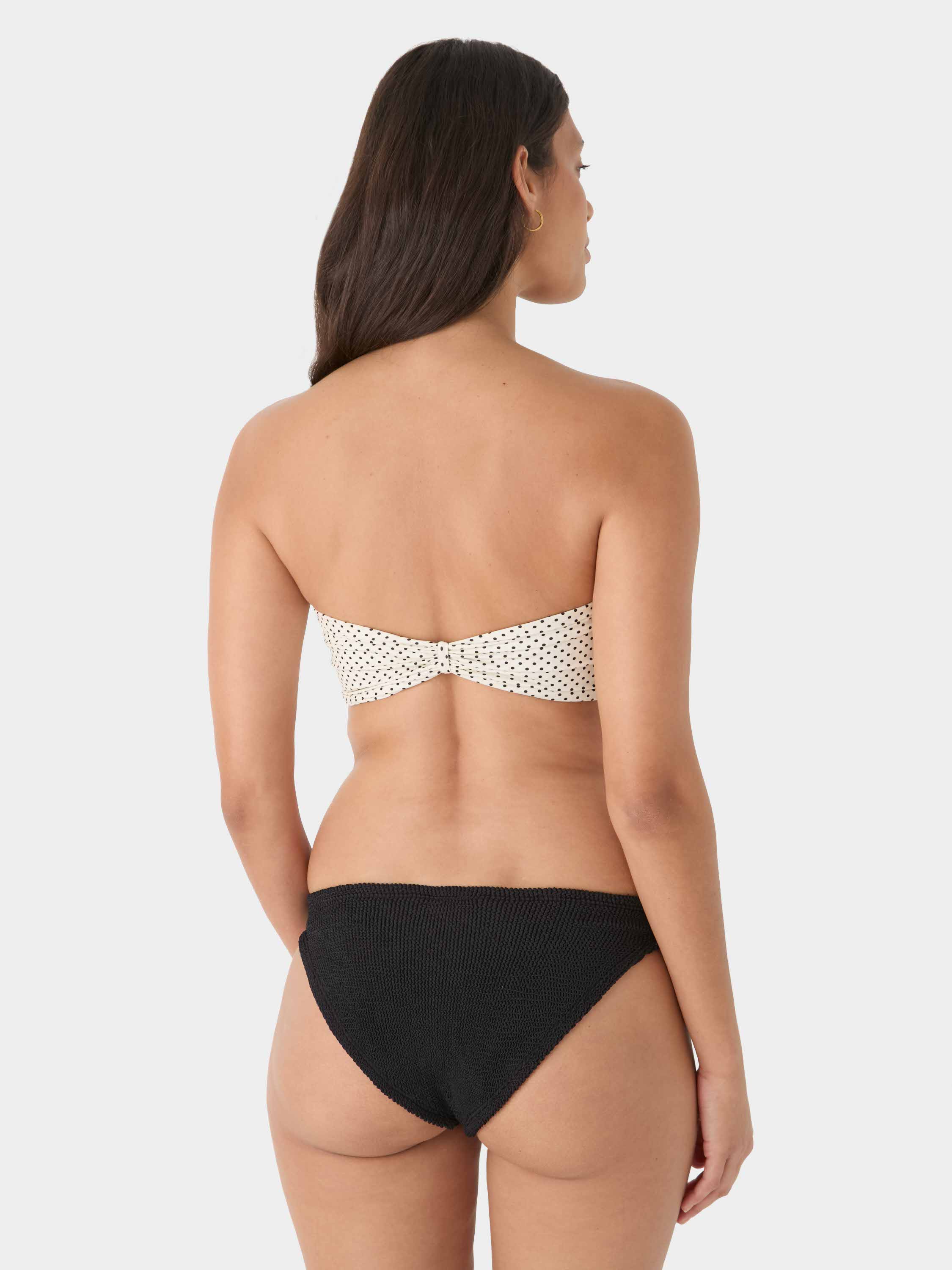 Delphine Polka Dot Bikini - Black/Vanilla polka-dot