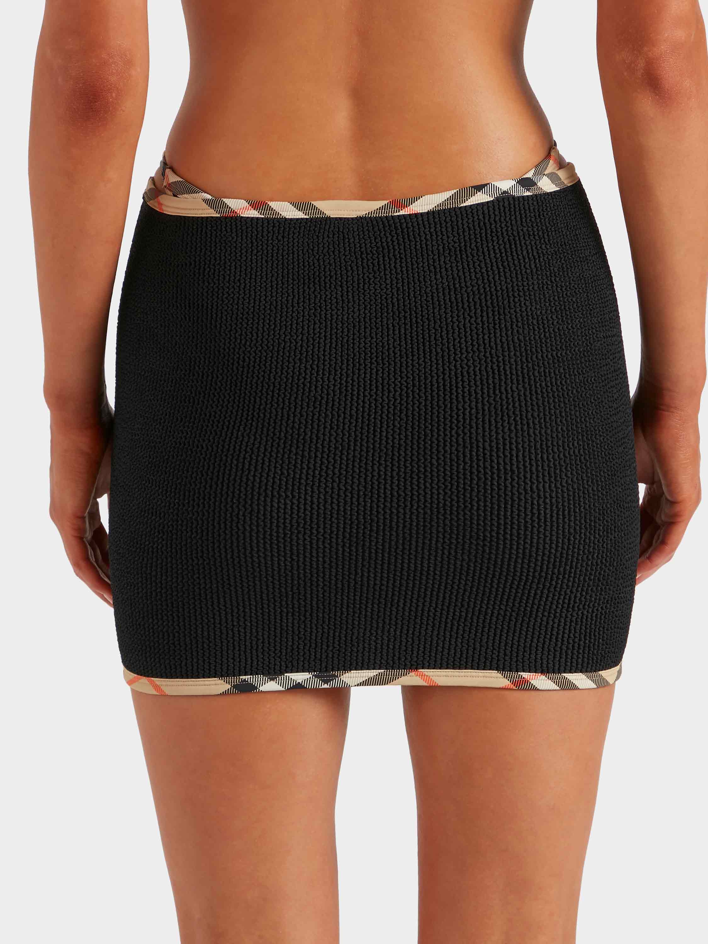 Burberry x Hunza G Devyn Skirt/Top - Black/Check