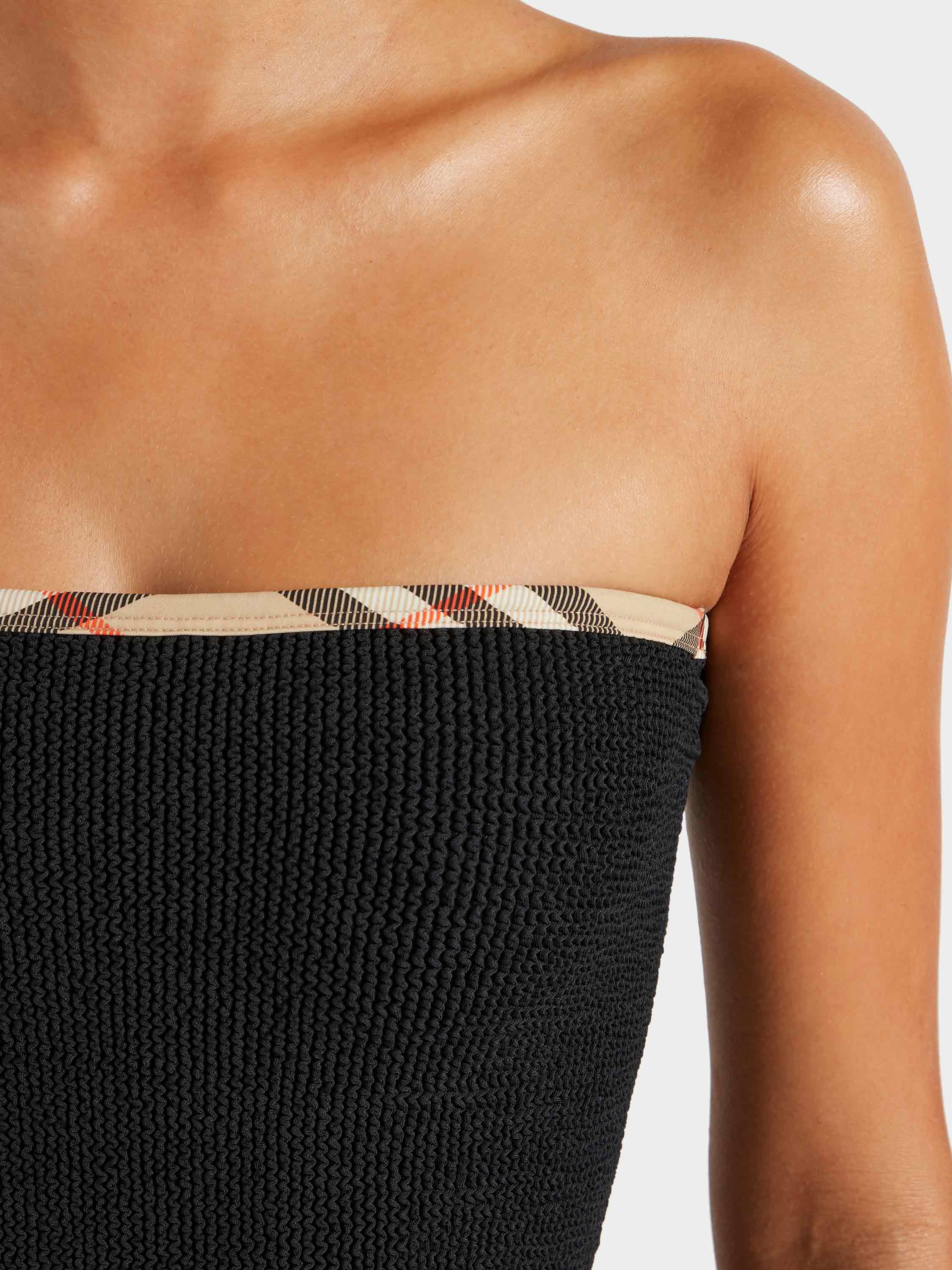Burberry x Hunza G Devyn Skirt/Top - Black/Check