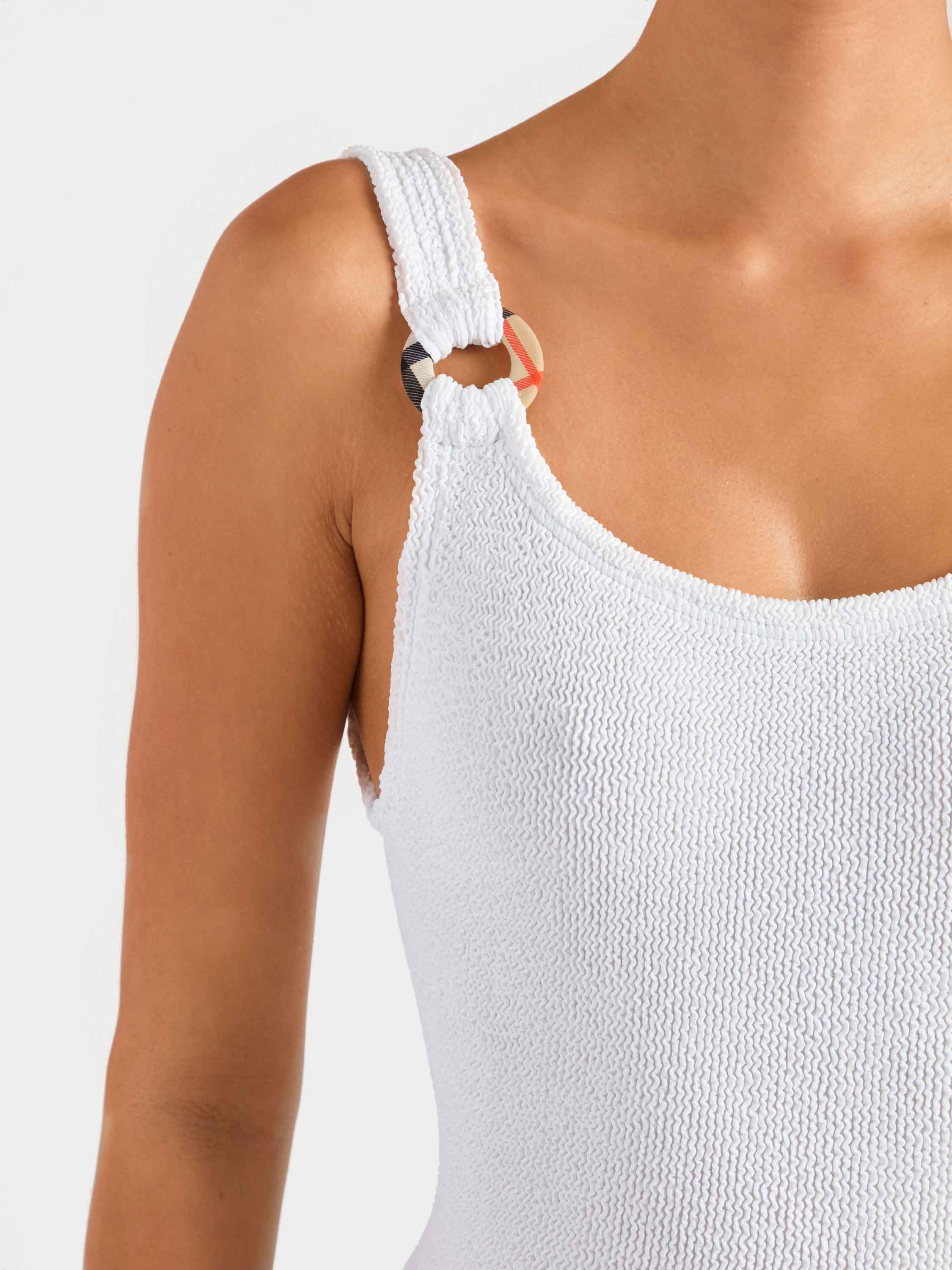 Burberry x Hunza G Domino Swim - White/Check