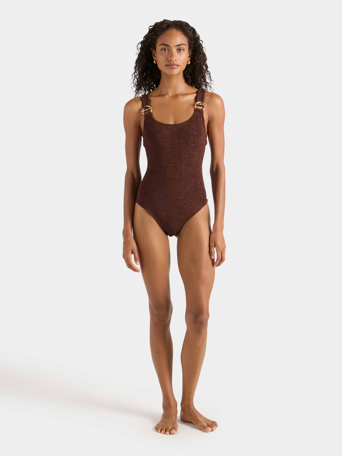 Domino T Bar Swim - Metallic Chocolate