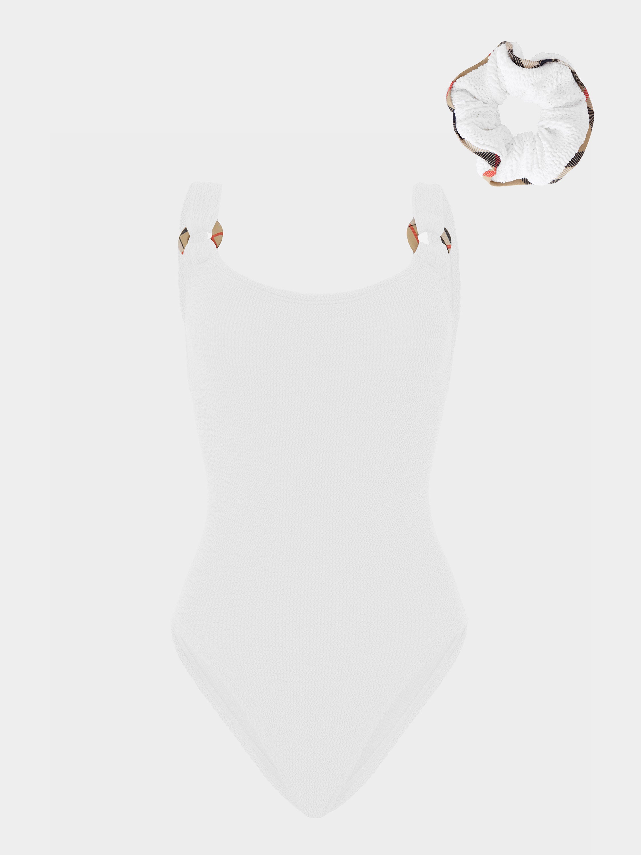 Burberry x Hunza G Domino Swim - White/Check