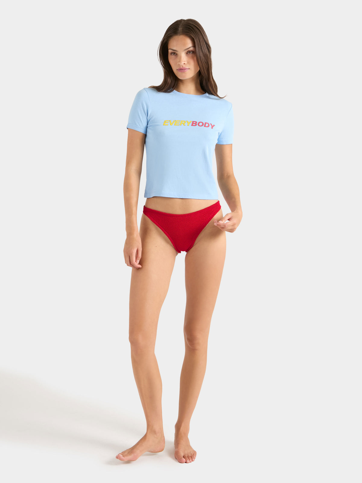 "EveryBody" Slogan Tee - Light Blue