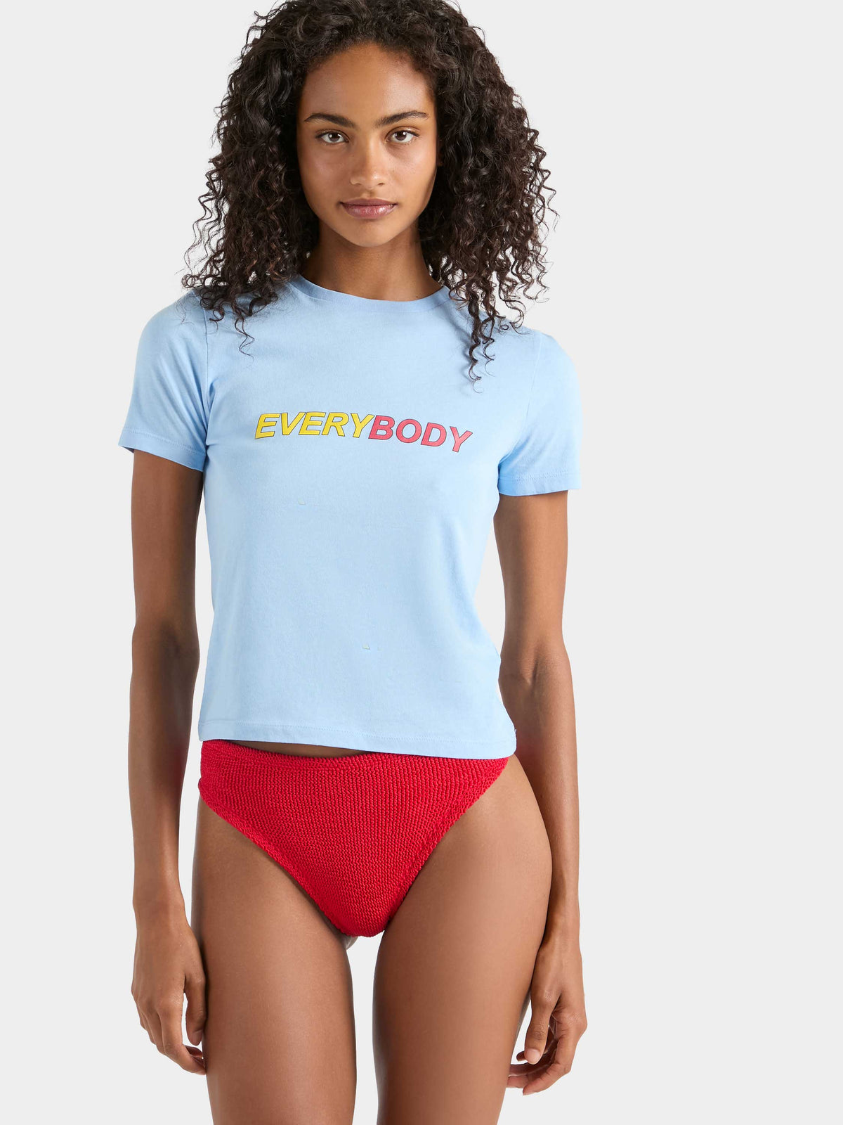 "EveryBody" Slogan Tee - Light Blue