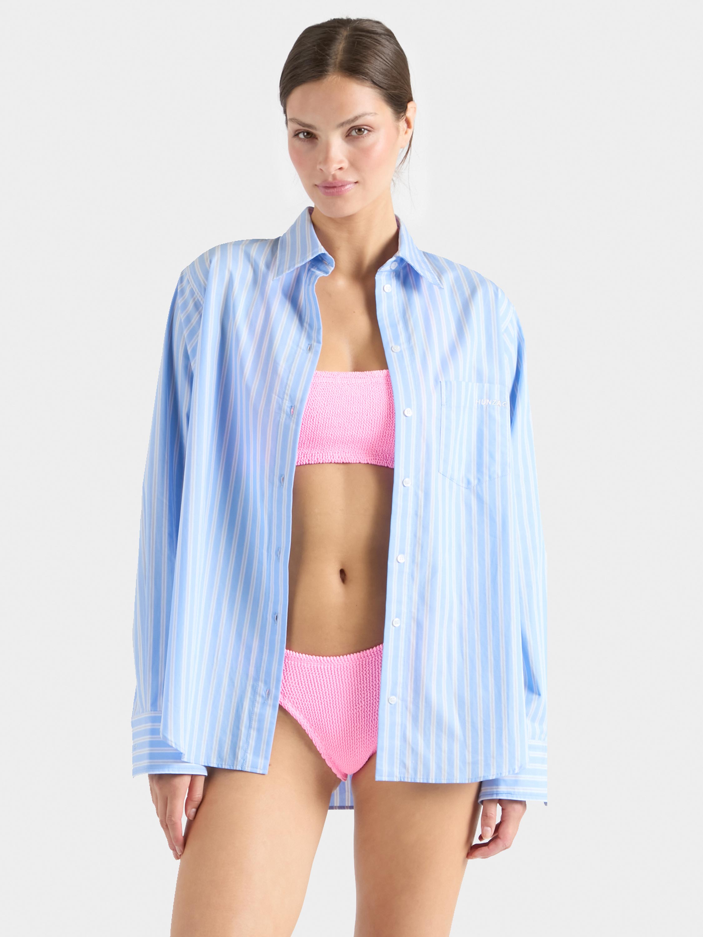 Essential Shirt - Stripe Cornflower