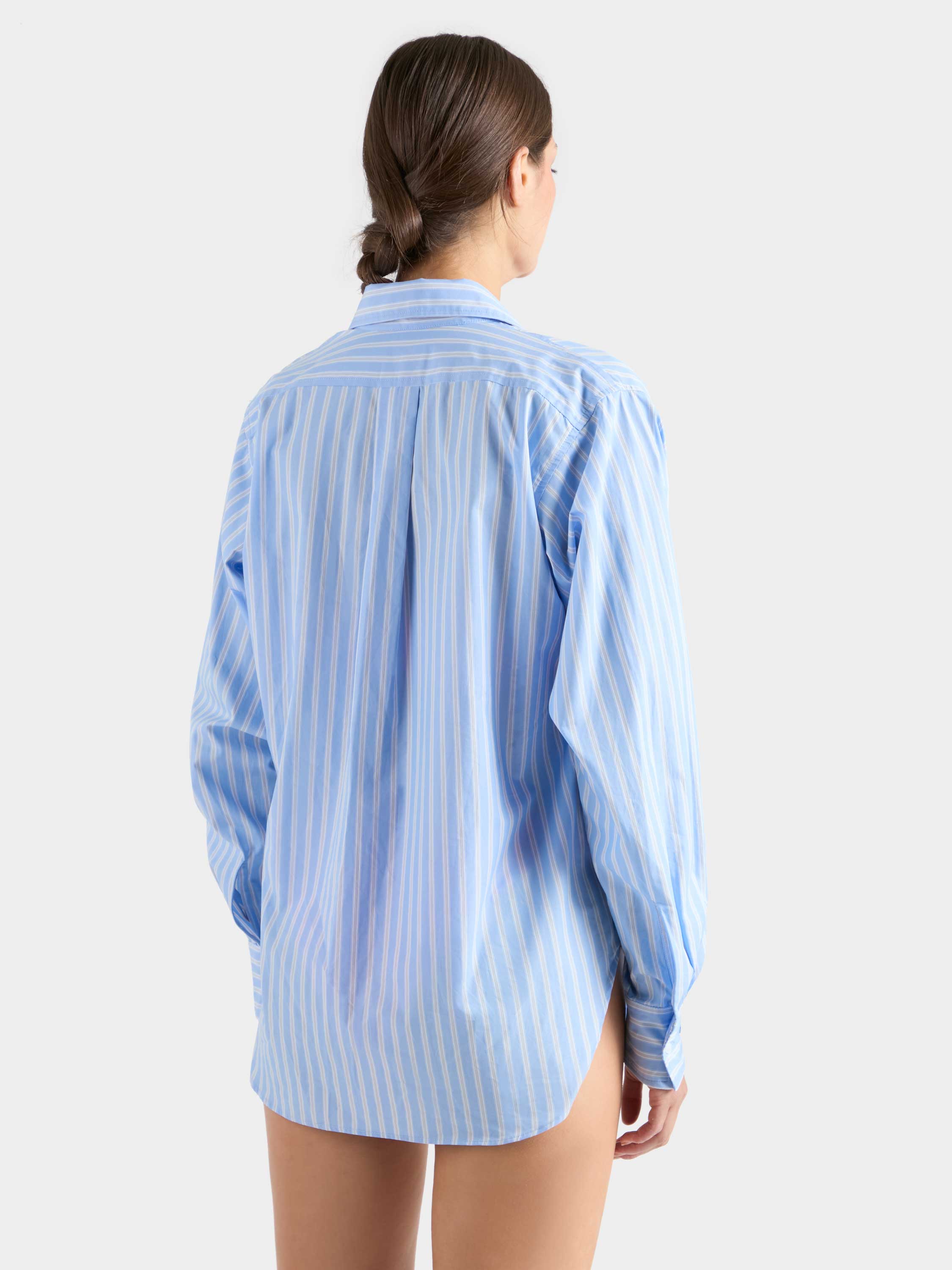 Essential Shirt - Stripe Cornflower