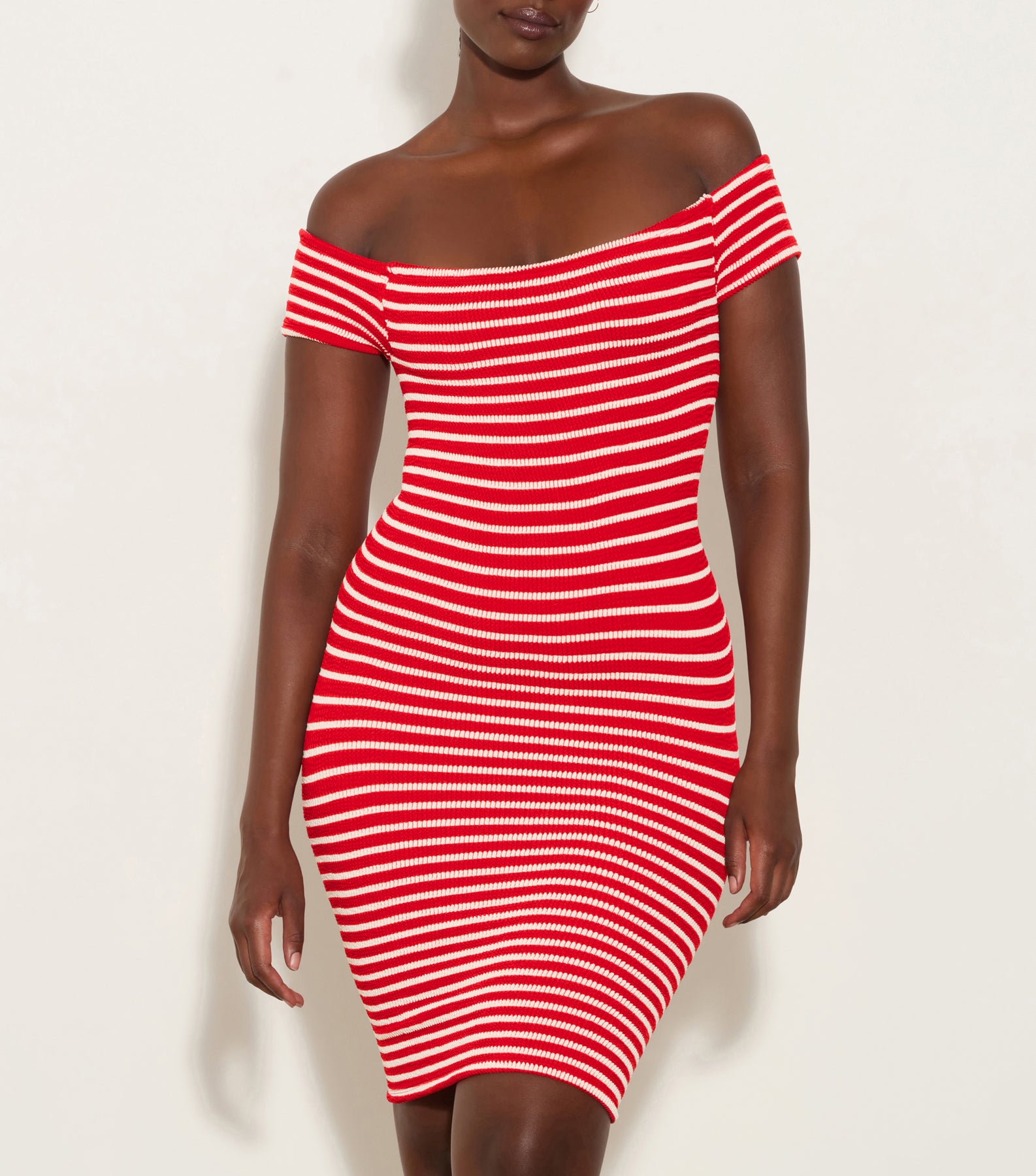 Grace Dress - Red/White