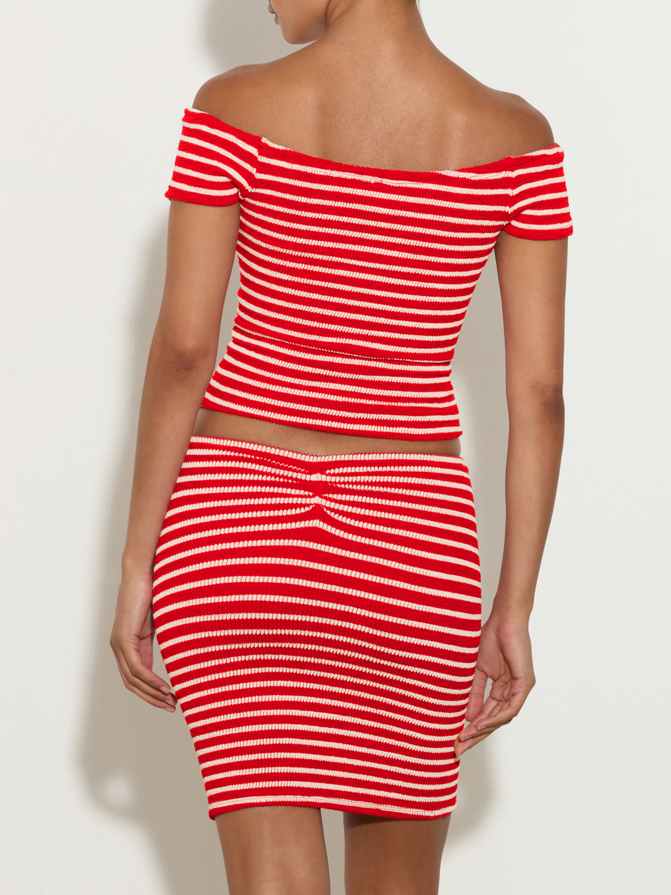 Grace Top - Red/White Stripe