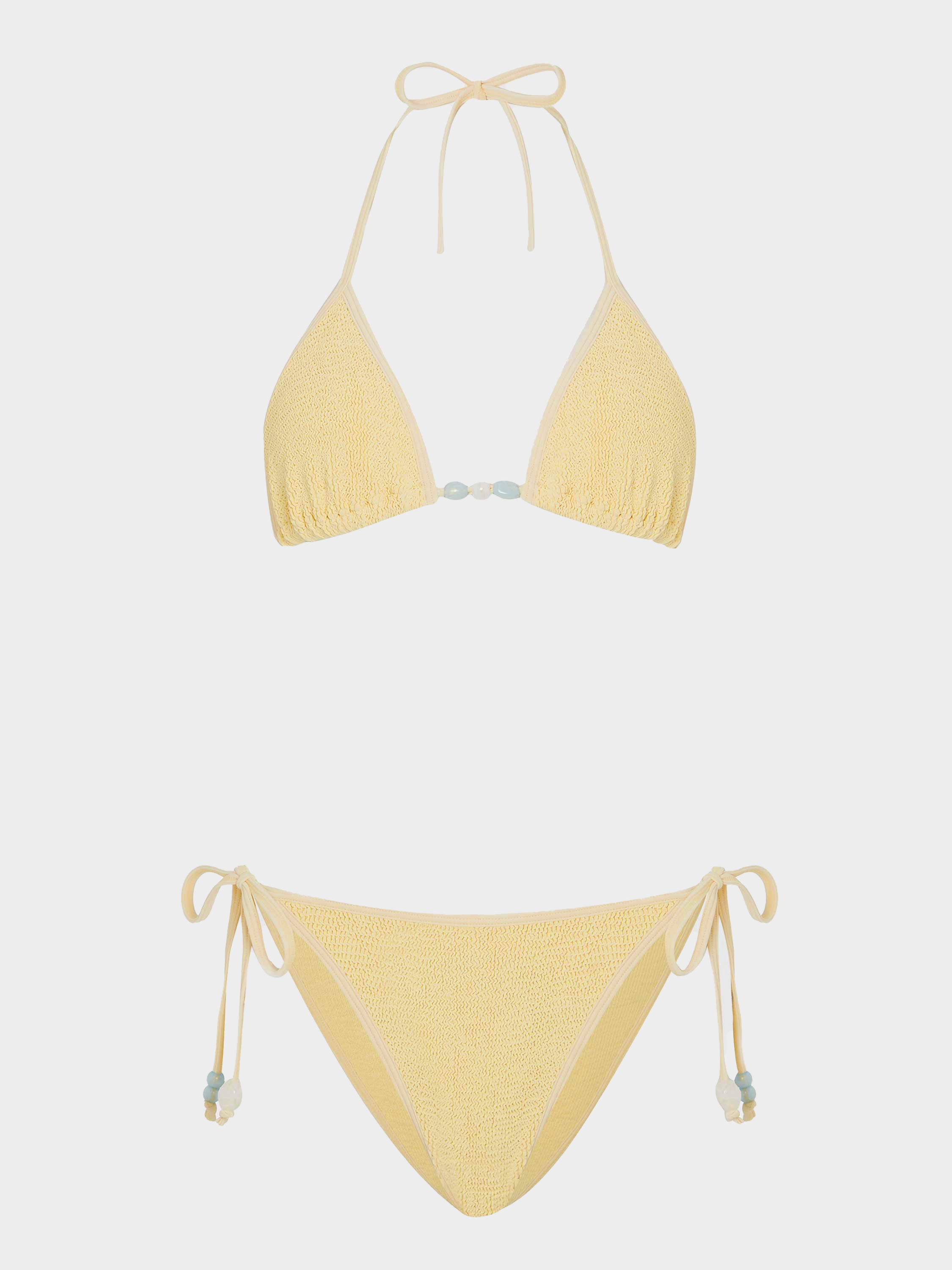 Gina Beaded Bikini - Butter