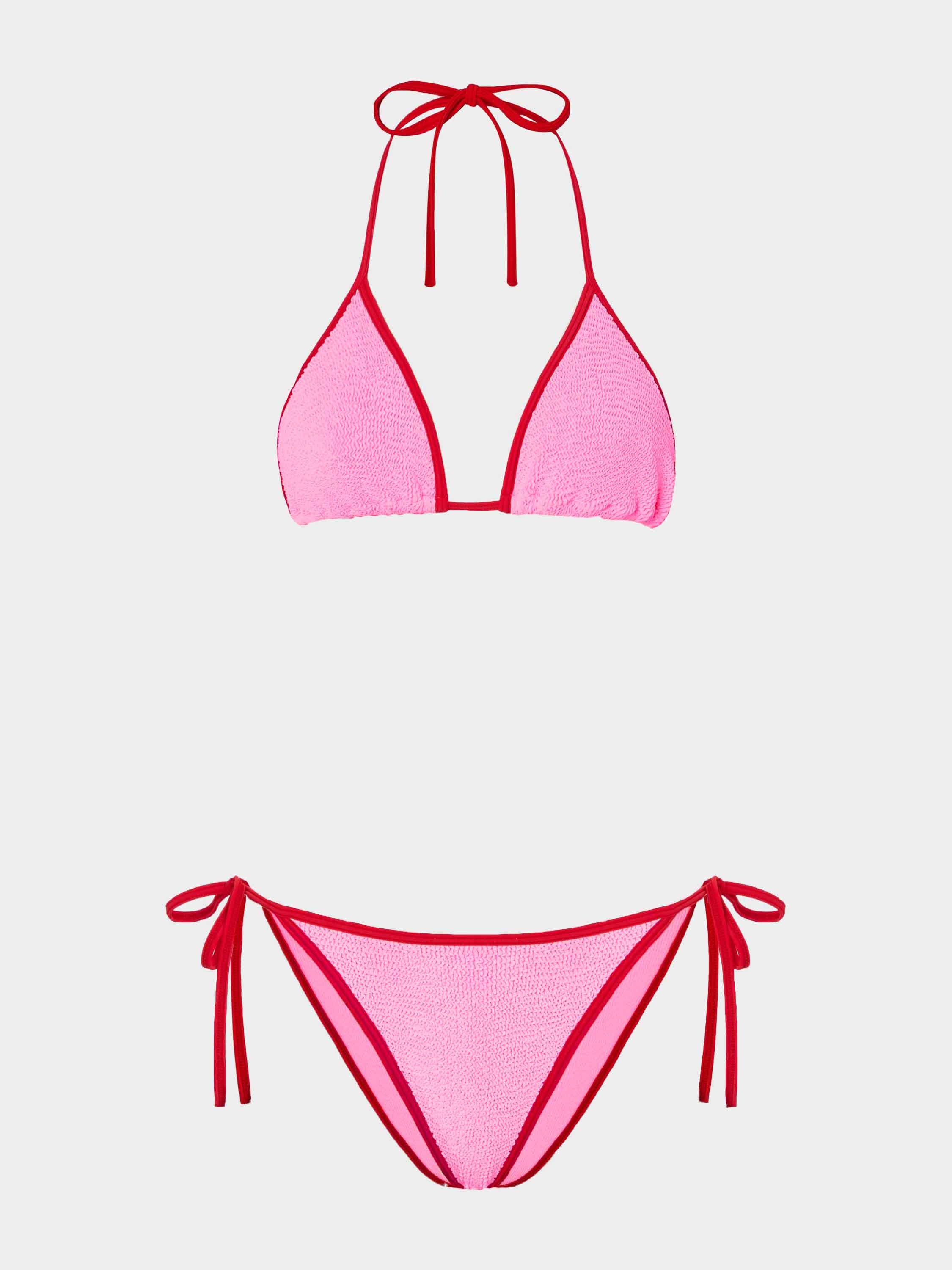 Gina Bikini Contrast - Bubblegum/Red