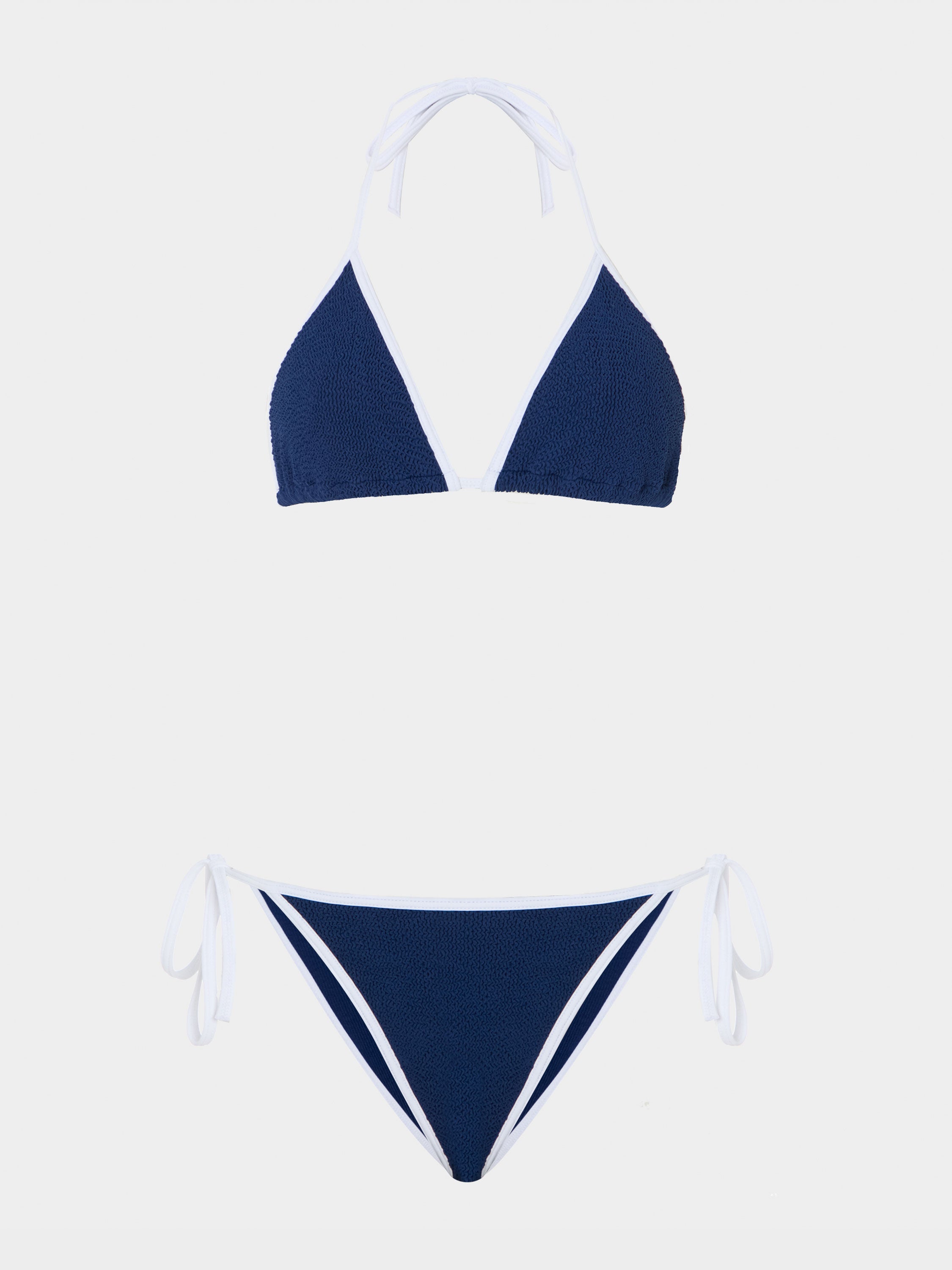 Gina Bikini Contrast - Navy/White